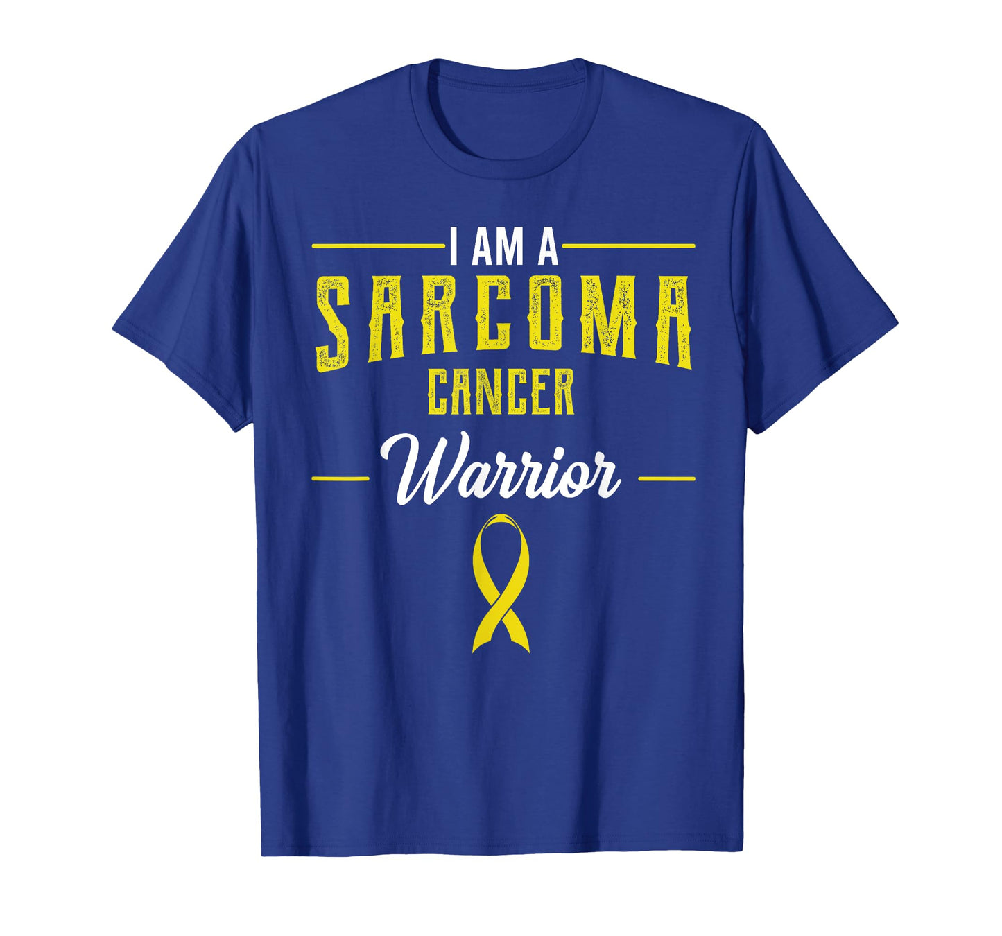 I Am A Warrior Sarcoma Cancer Awareness Ribbon Fighter Gift T-Shirt