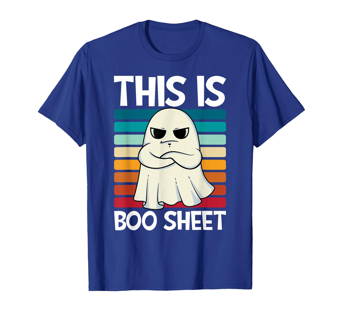 This is Boo Sheet Ghost Retro Halloween Costume Men Women T-Shirt