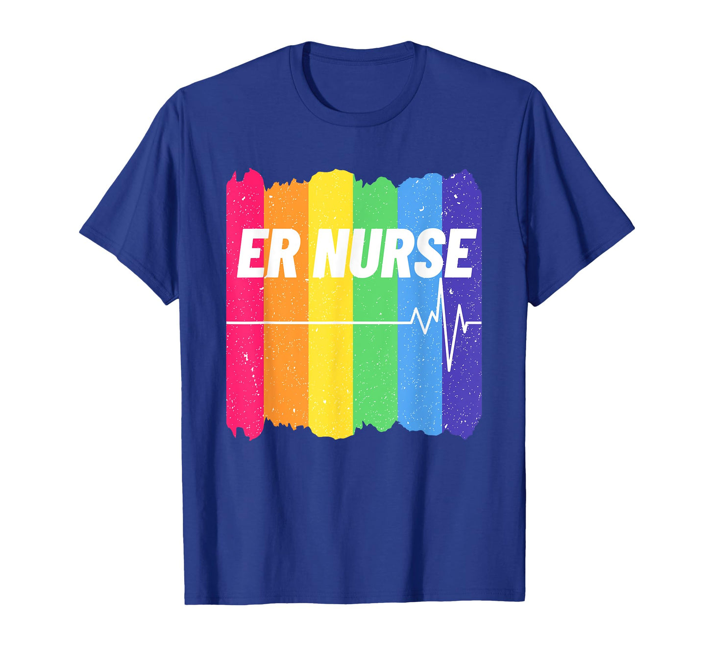 Nurse LGBT Rainbow ER ICU Nursing Cool Gay Pride Flag Ally T-Shirt