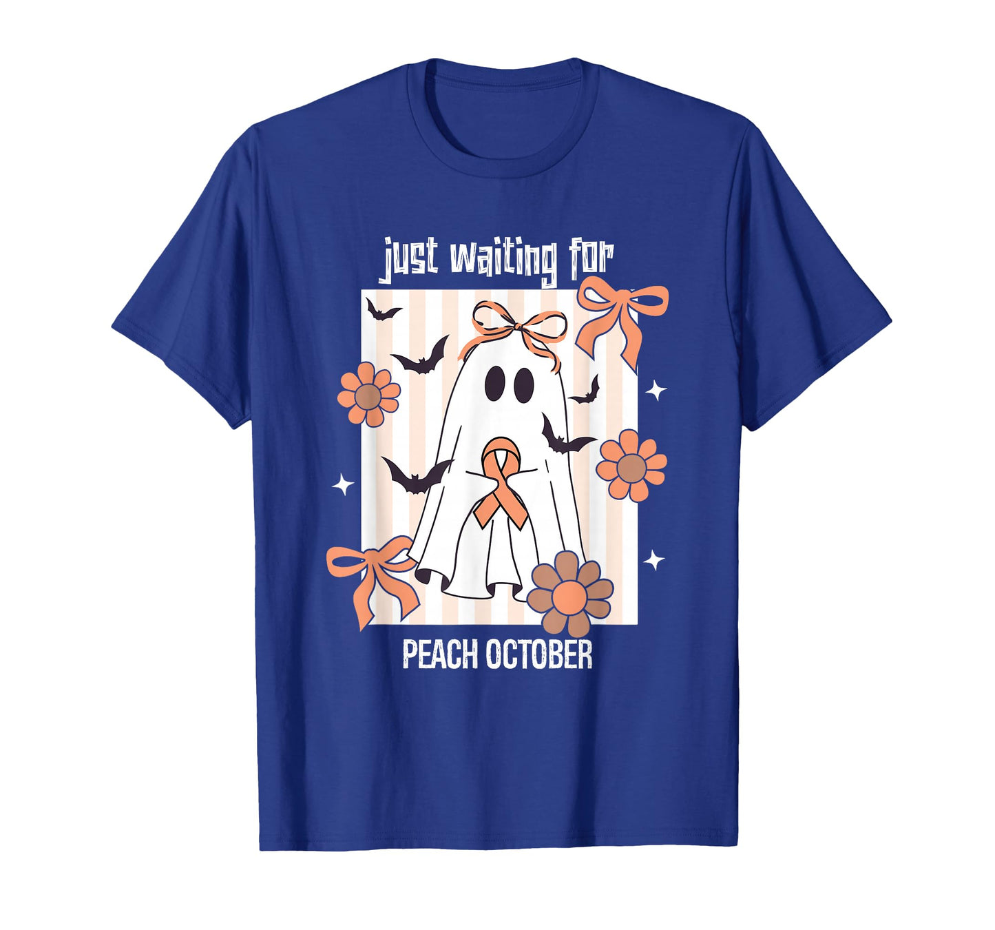 October Halloween- Endometrial Cancer Awareness Ribbon T-Shirt