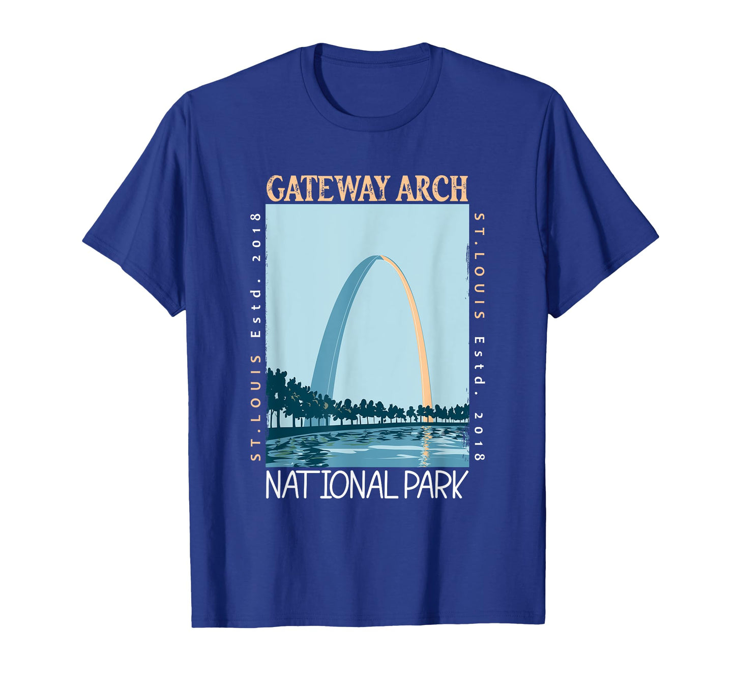 Gateway Arch National Park Distressed Vintage T-Shirt