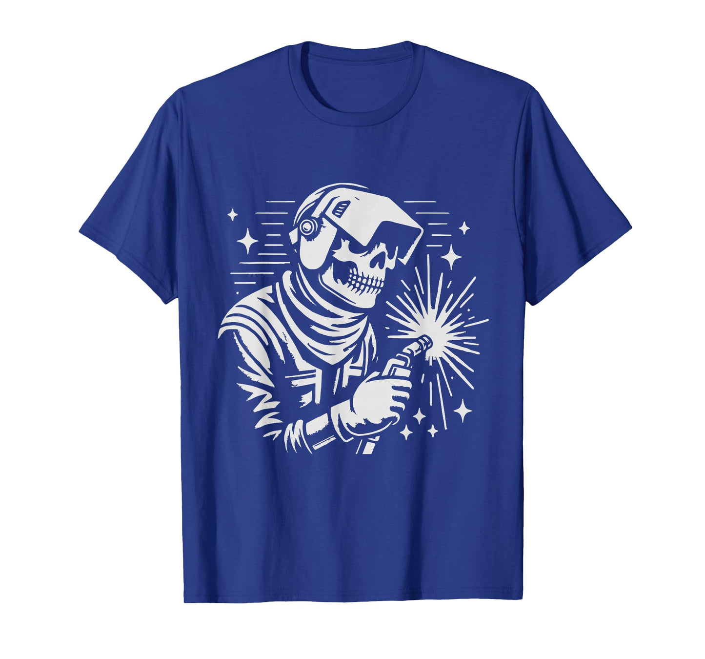 Welder Skeleton Dark Humor Apparel | Welding Gothic T-Shirt