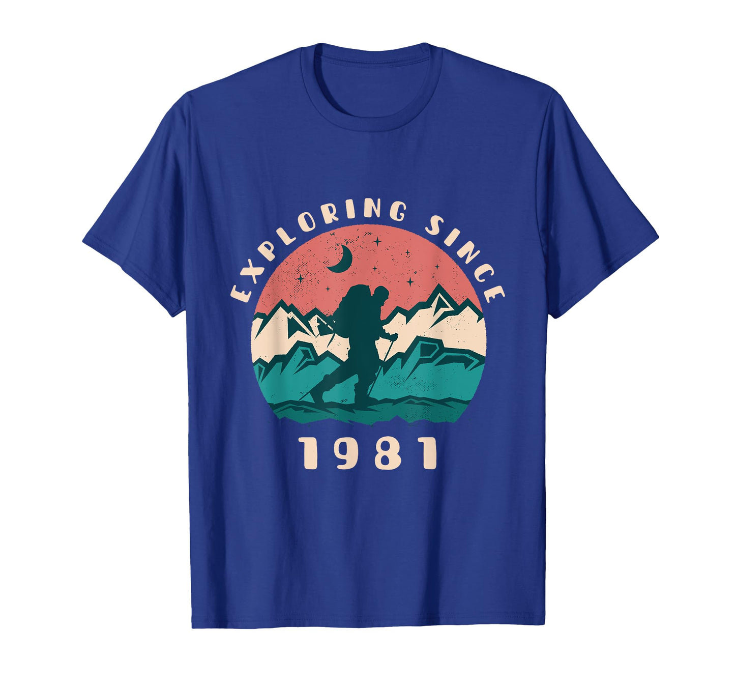 Exploring Since 1981 - Vintage Birthday Hiking Travel Lover T-Shirt