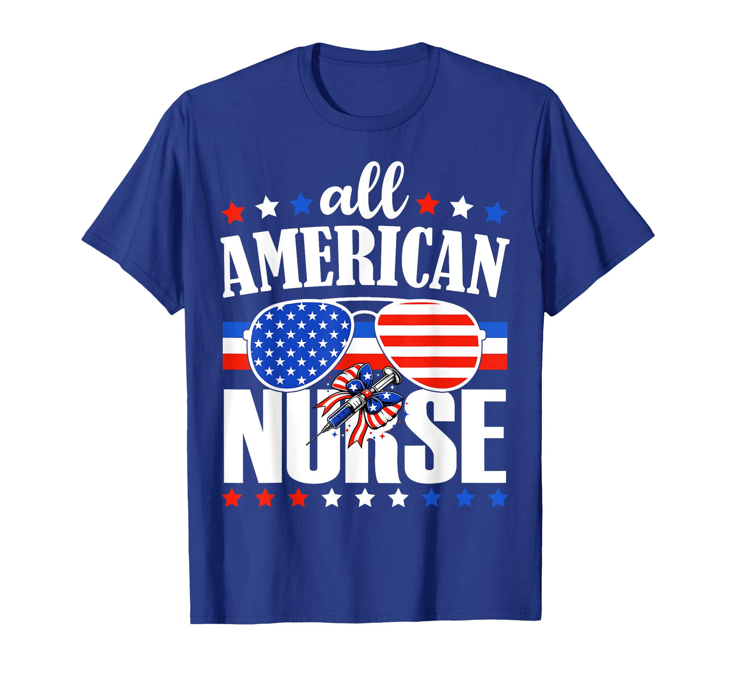 All American Nurse Independence Day USA Nurse 4th of July T-Shirt