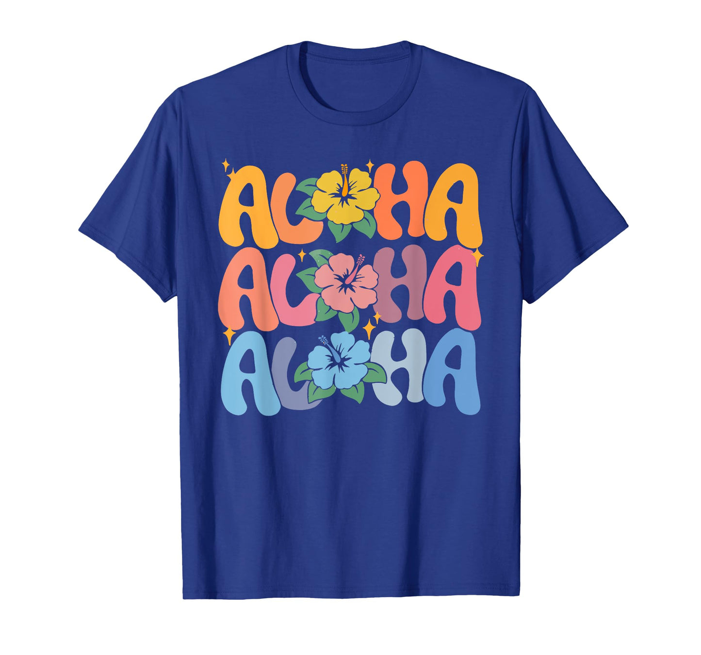 Aloha Hawaiian Summer Vacation Flower Hibiscus Kids Girl T-Shirt