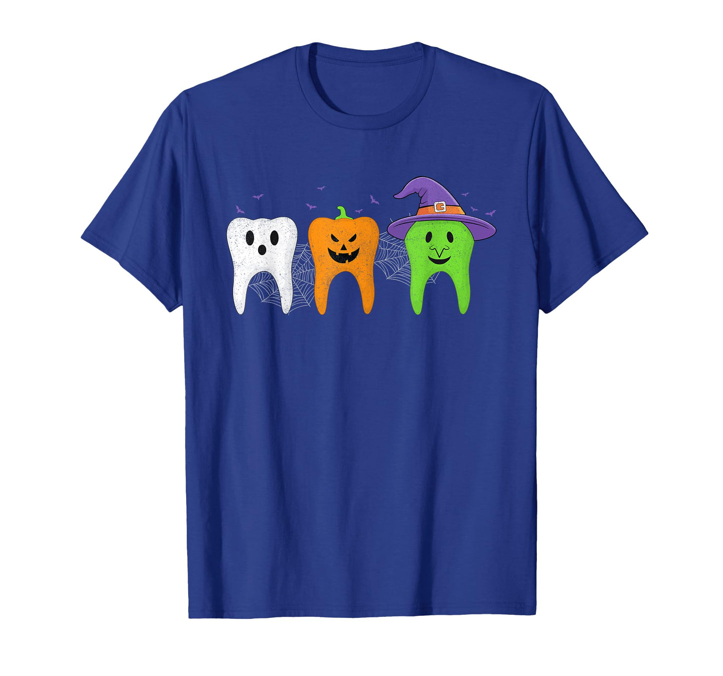Teeth Ghost Pumpkin Witch Dental Halloween Costume Dentist T-Shirt