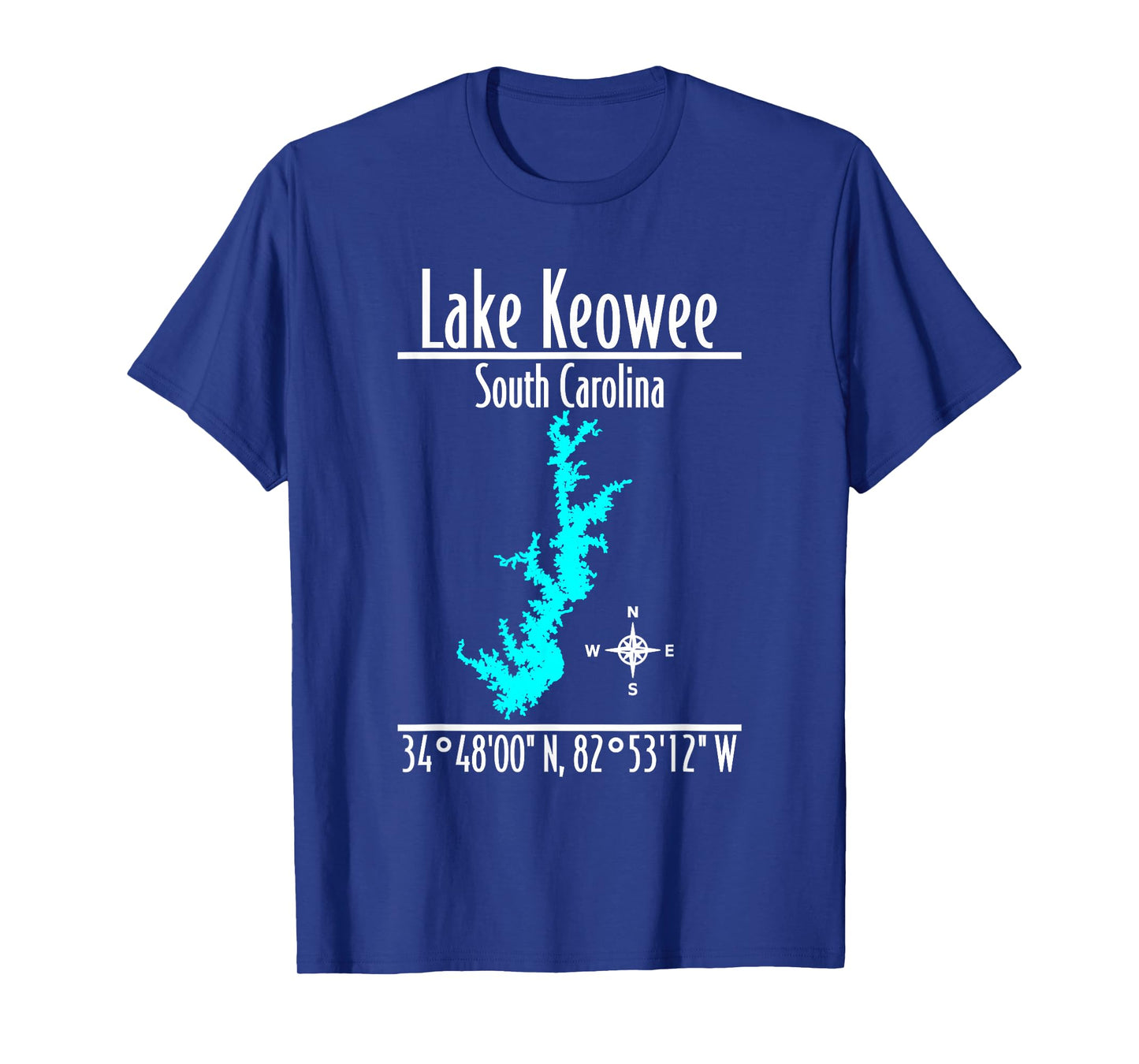 Modern Lake Keowee - South Carolina T-Shirt