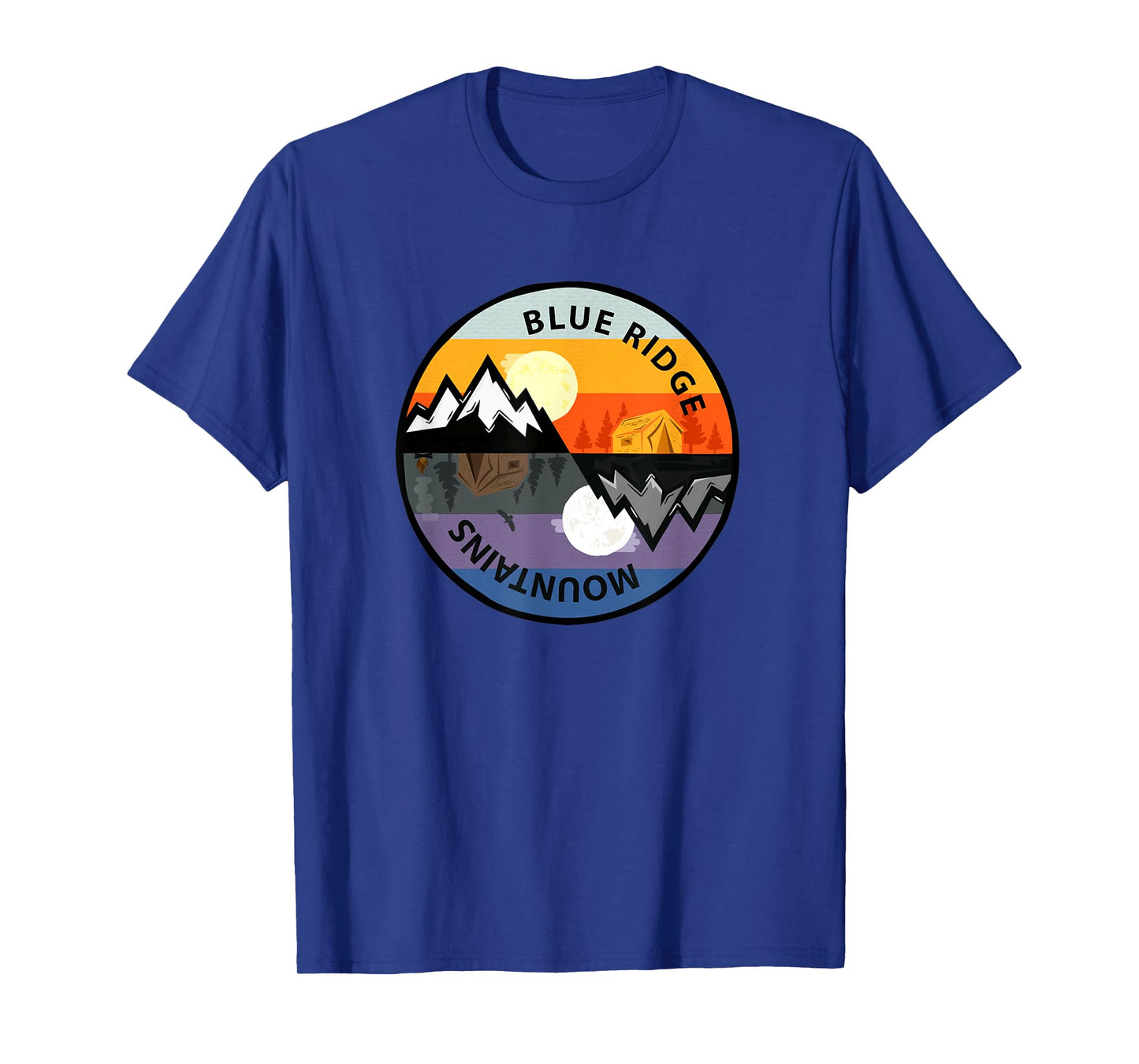 Retro Vintage Blue Ridge Mountains Souvenir T-Shirt
