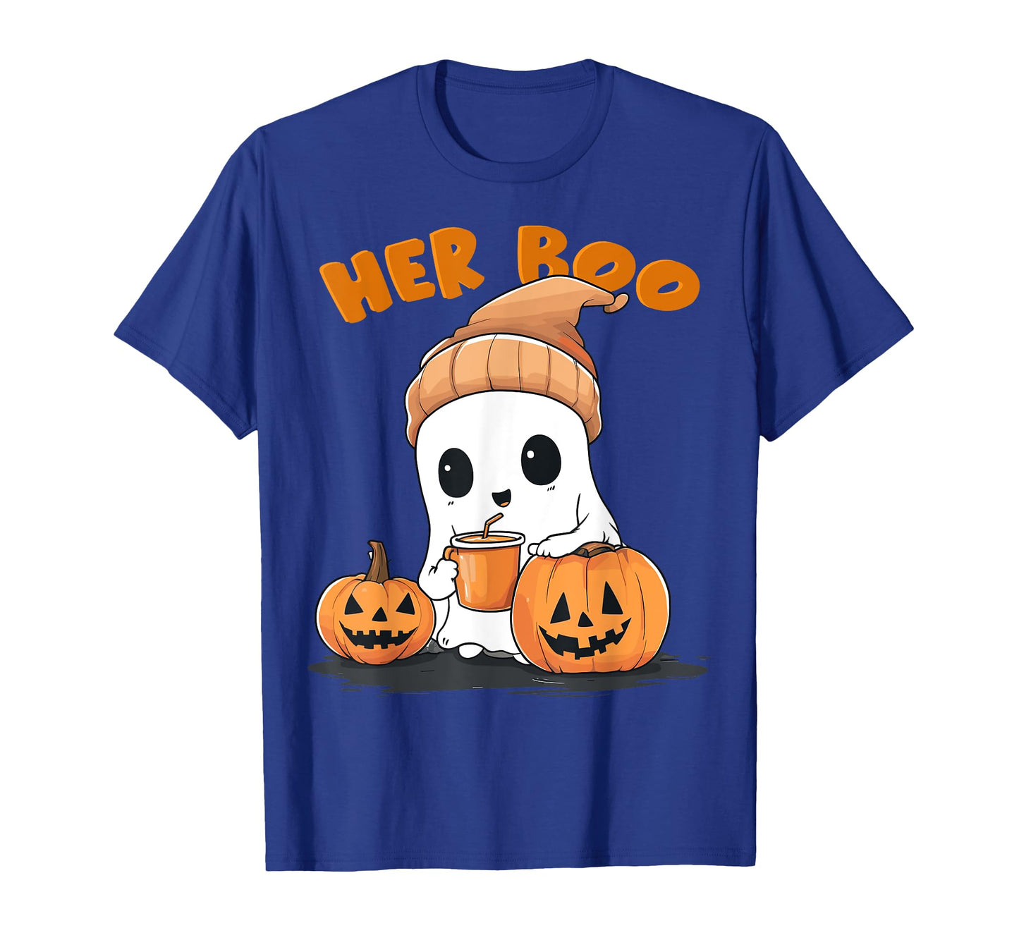 Her Boo His Boo Funny Ghost Matching Couples Halloween 2025 T-Shirt