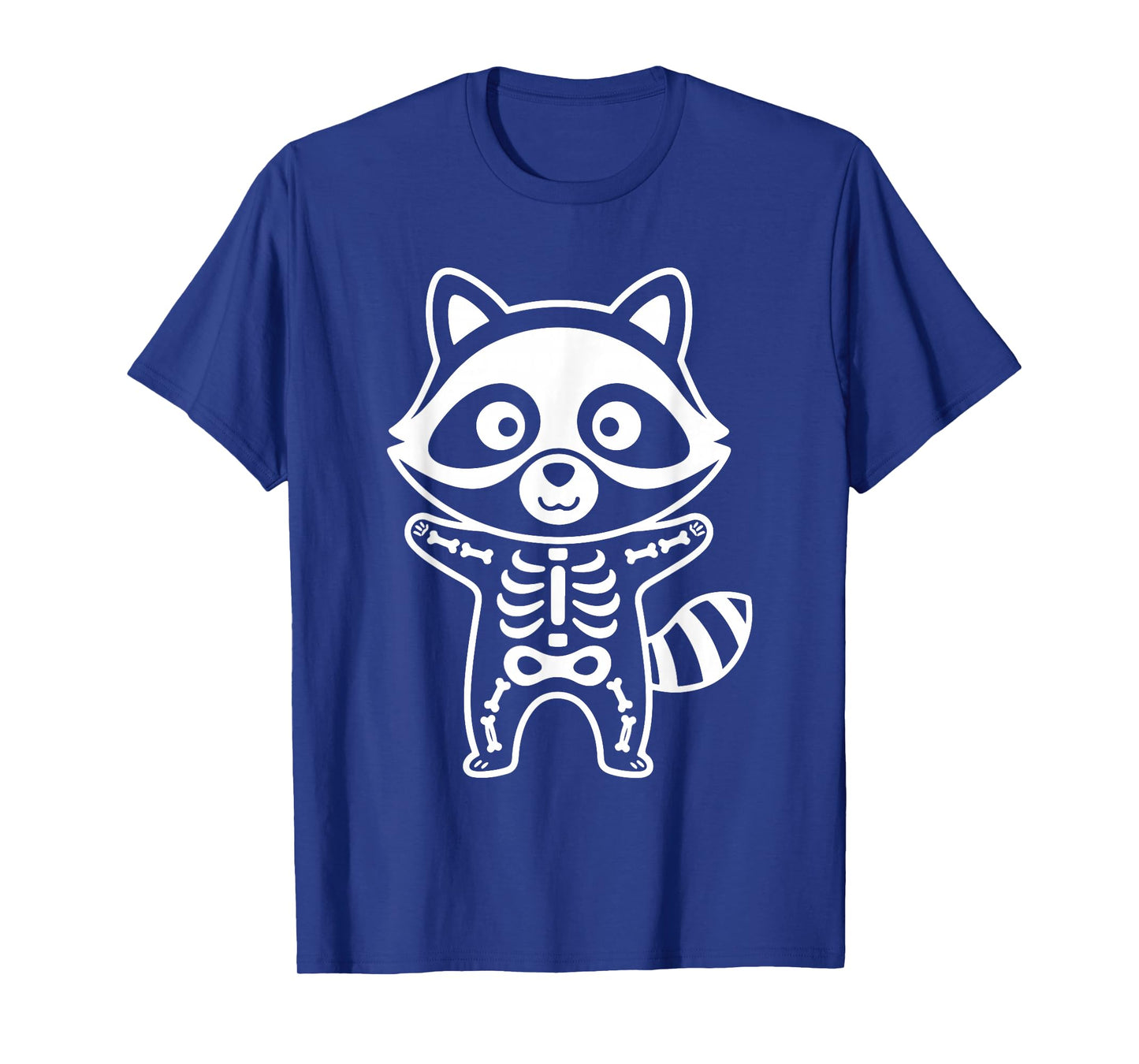Funny Raccoon Skeleton Halloween Costume Boys Girls Kids T-Shirt