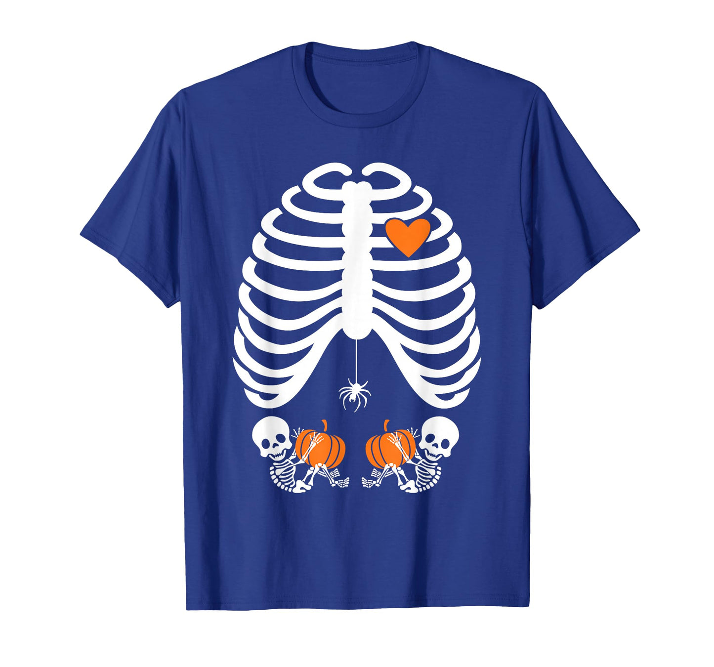 Halloween X-Ray Pregnancy Expecting Twins Babies T-Shirt