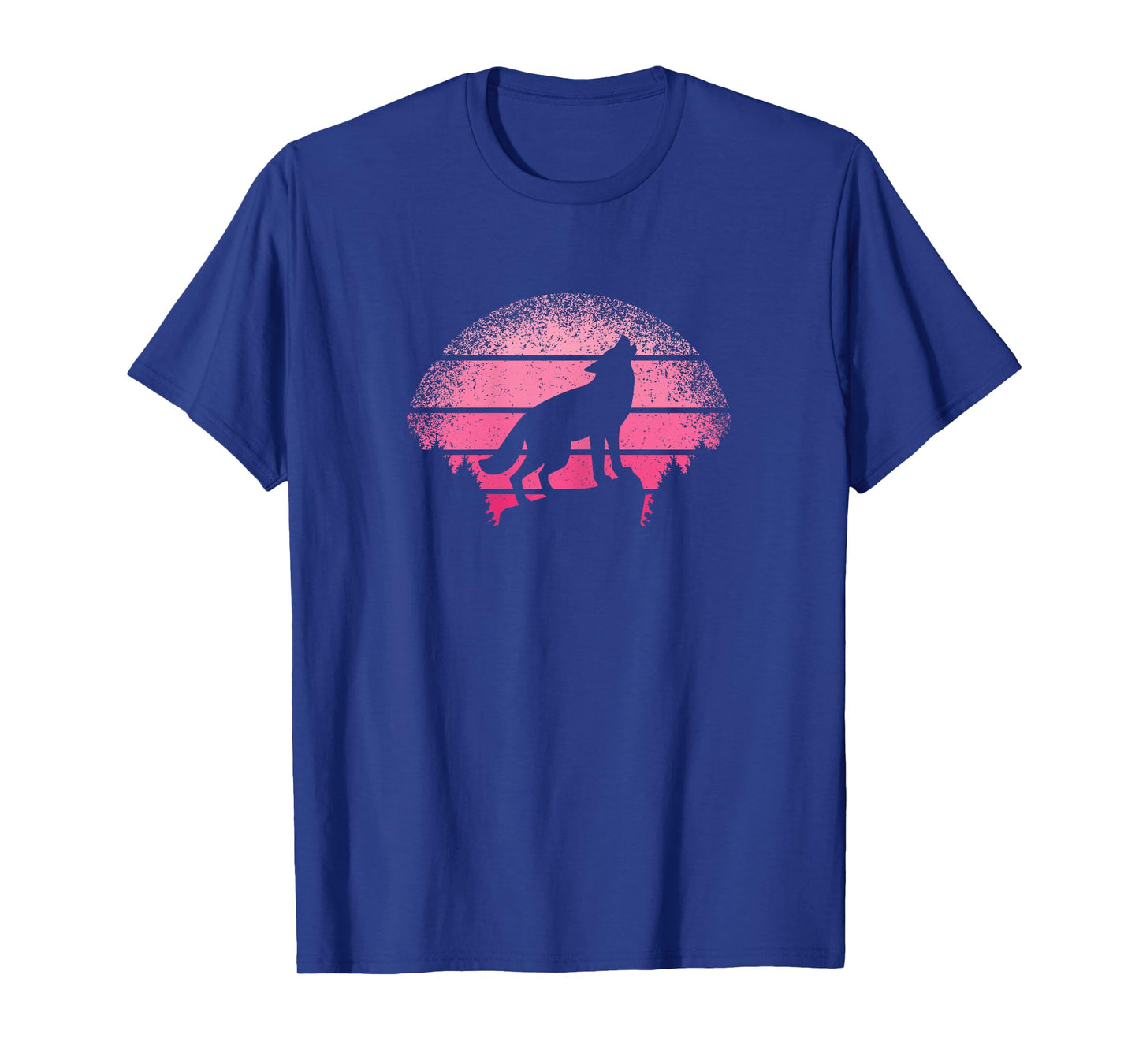 Wolf Wildlife Animal Wilderness Cute Retro Wolf Girls Women T-Shirt