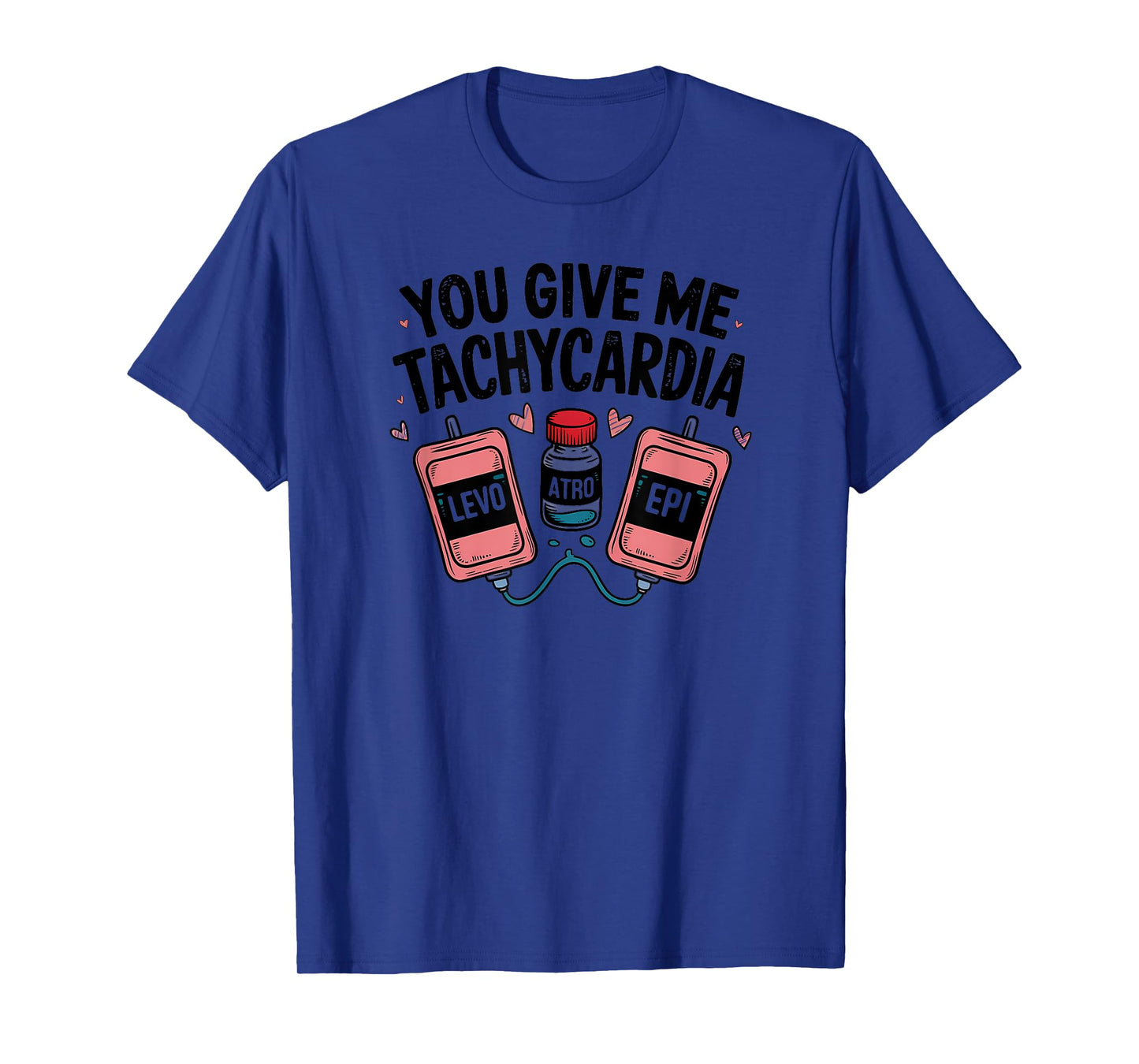 Tachycardia Valentines ICU Nurse Cardiac RN Cute Heartbeat T-Shirt