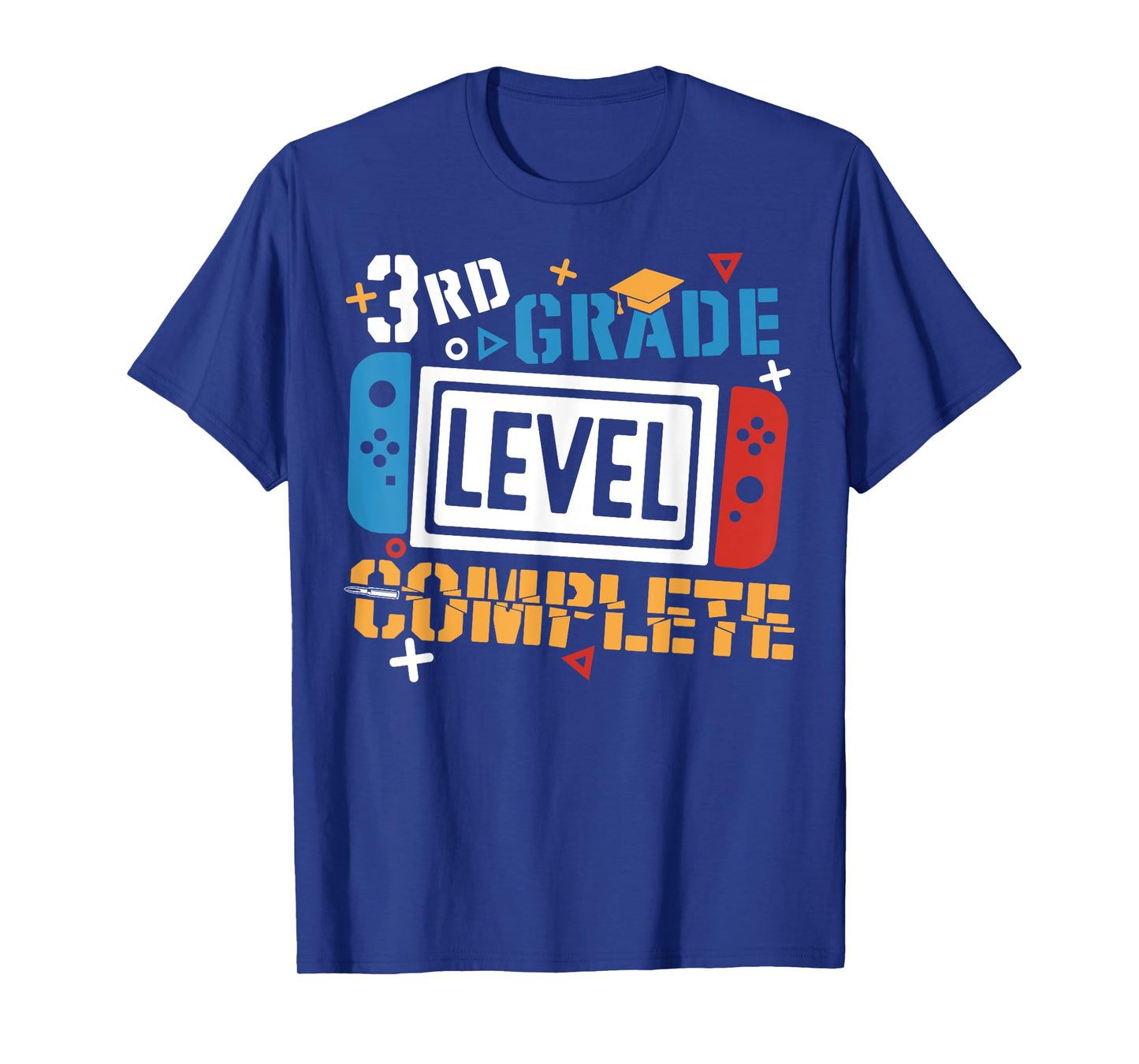 3rd Grade Level Complete Last Day Of School Gamer Boys Kids T-Shirt
