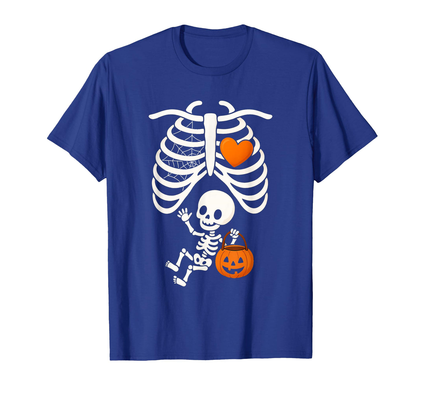 Skeleton Baby Pregnant Xray Rib Cage for Fall Halloween T-Shirt