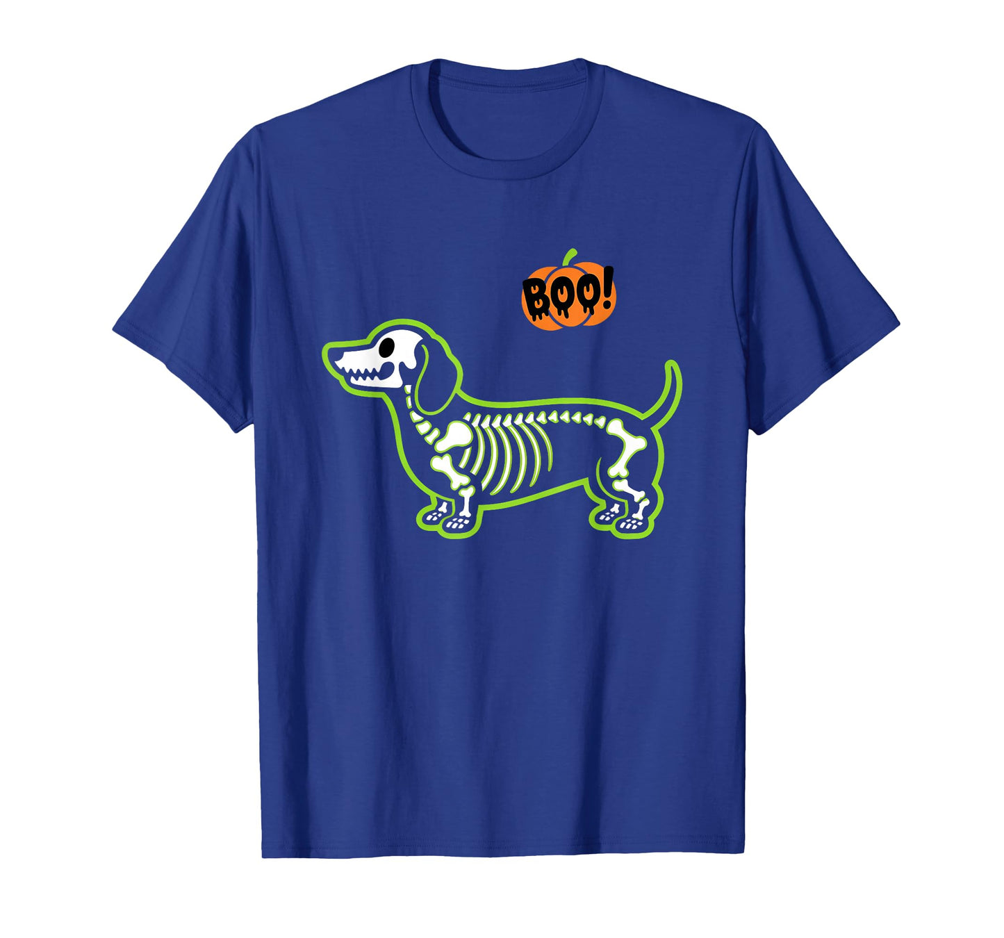 Funny Dachshund Halloween Wiener Dog Cute Doxie Skeleton Boo T-Shirt