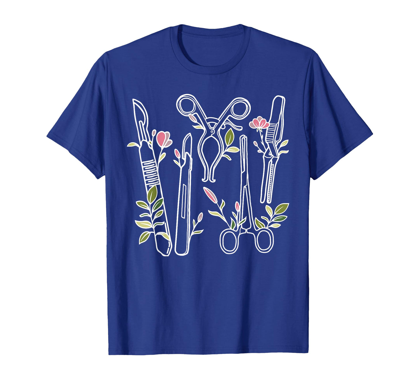 Floral Surgical Tech Surgery Medical Med School Graduation T-Shirt