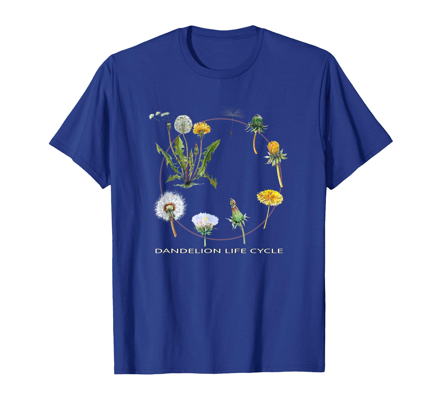 Dandelion Life Cycle Design Gardening Plant Growth Stages Ar T-Shirt