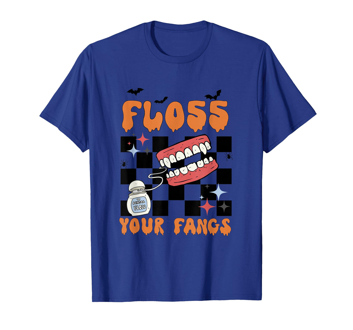 Floss Your Fangs Halloween Dentist Gift Dental Hygiene T-Shirt