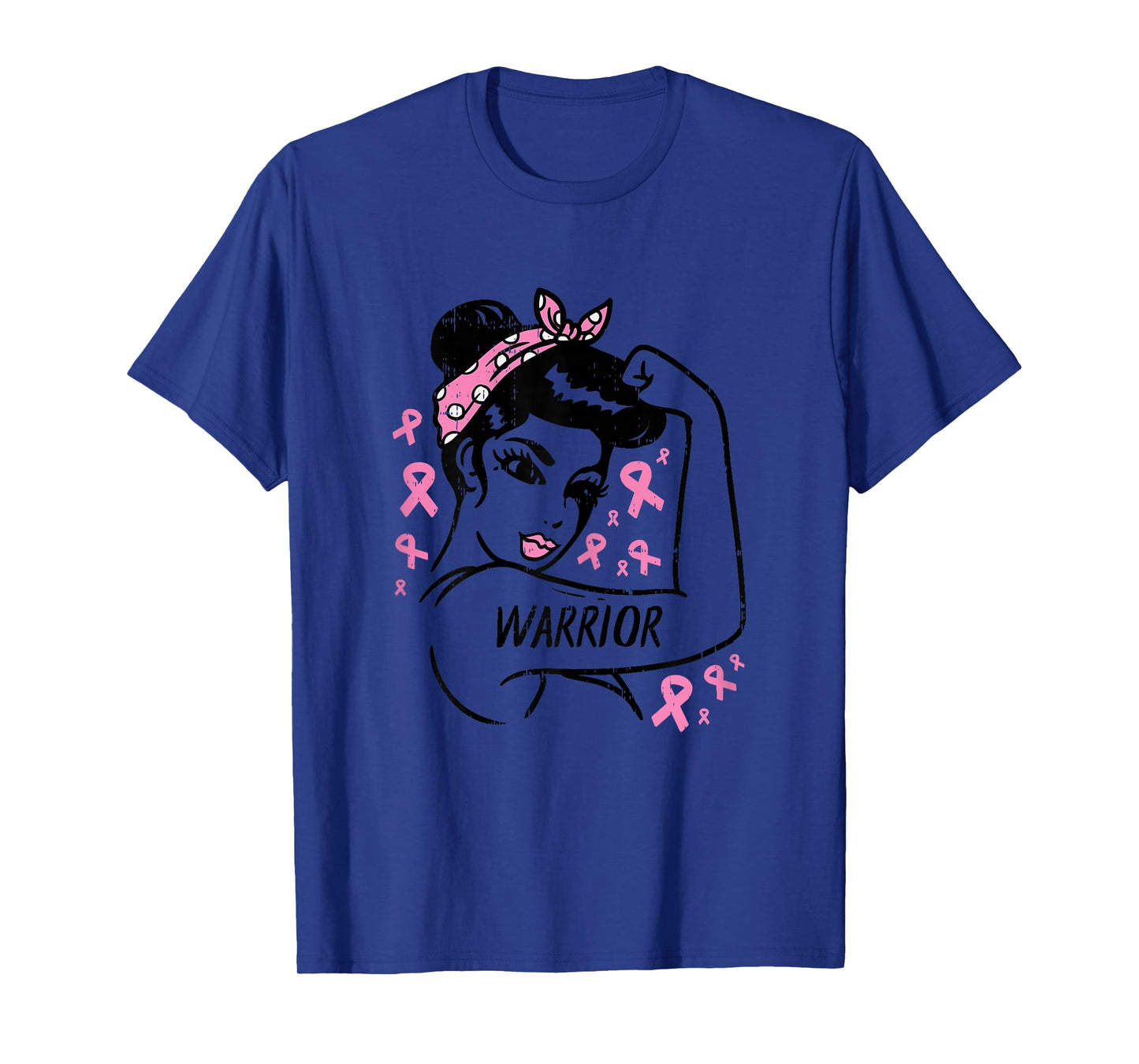 Warrior Unbreakable Pink Ribbon Breast Cancer Awareness Gift T-Shirt