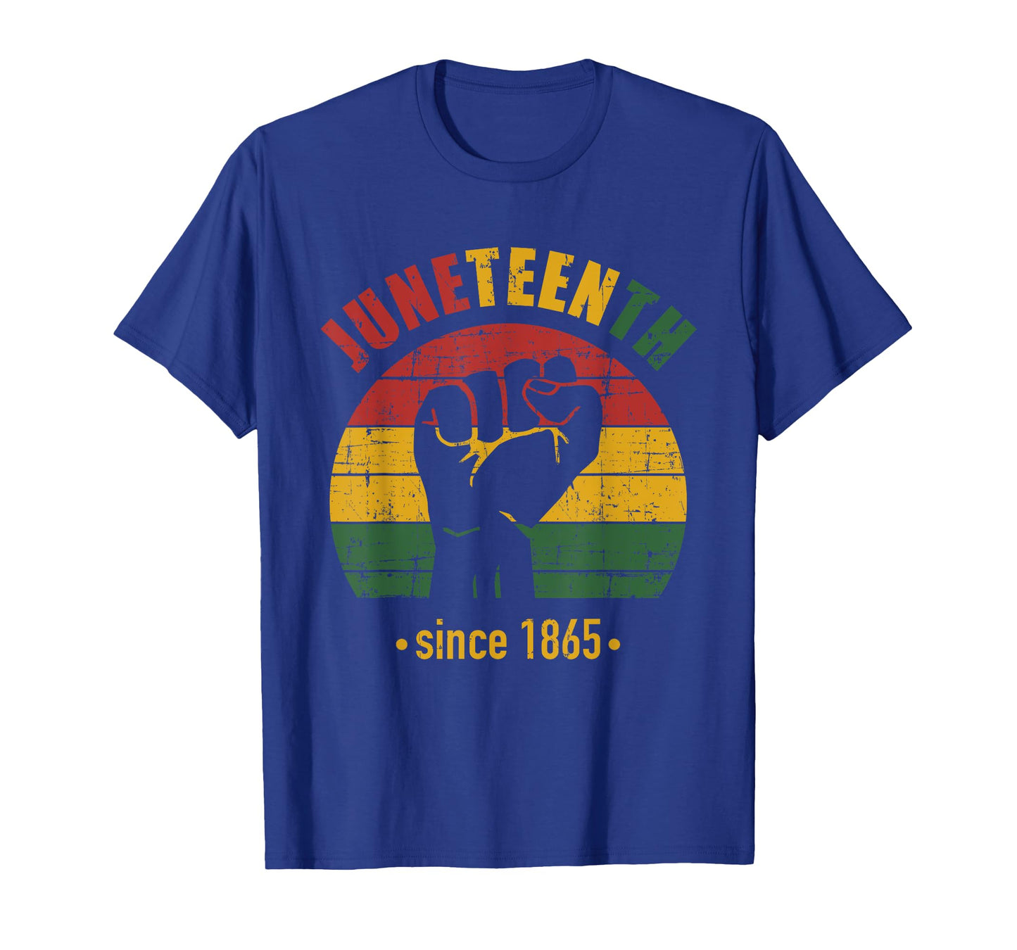 Juneteenth since 1865 with pan african flag and fist T-Shirt