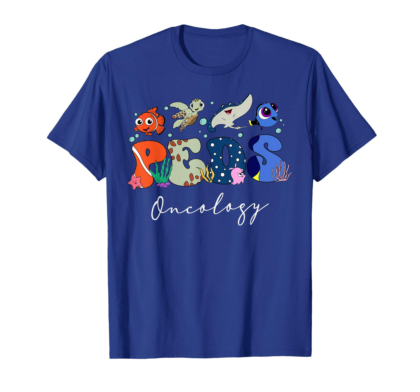 Cute Ocean Sea Summer Pediatric Oncology Nurse PEDS Hem_Onc T-Shirt