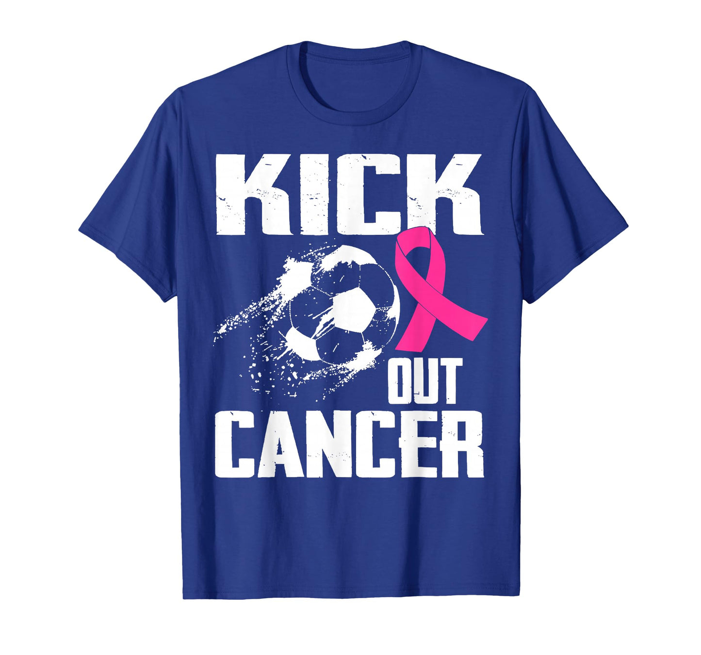 Breast Cancer Survivors Kick Out Cancer Soccer Ball Support T-Shirt