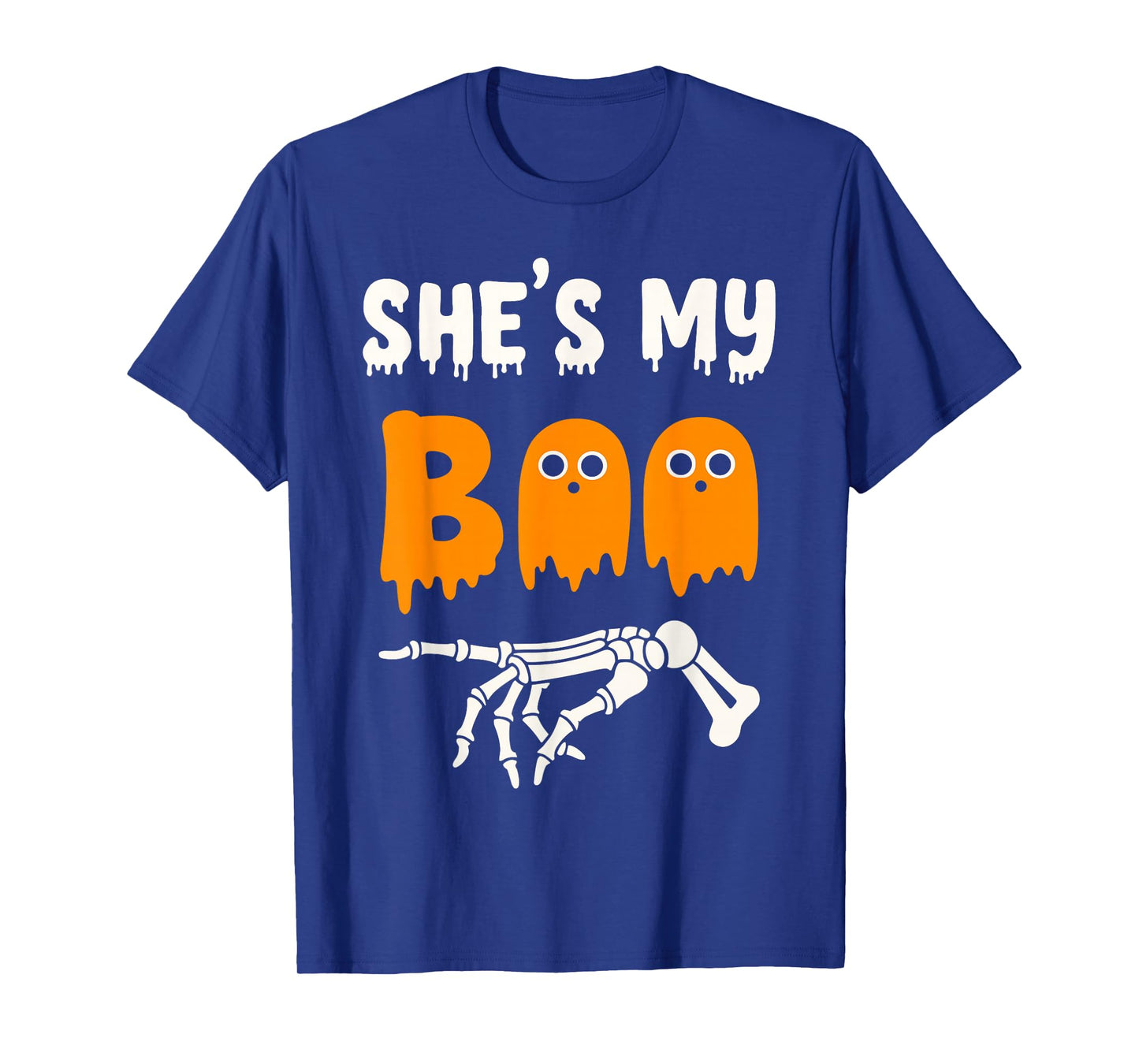 She's My Boo Matching Halloween Costume Skeleton Couples T-Shirt