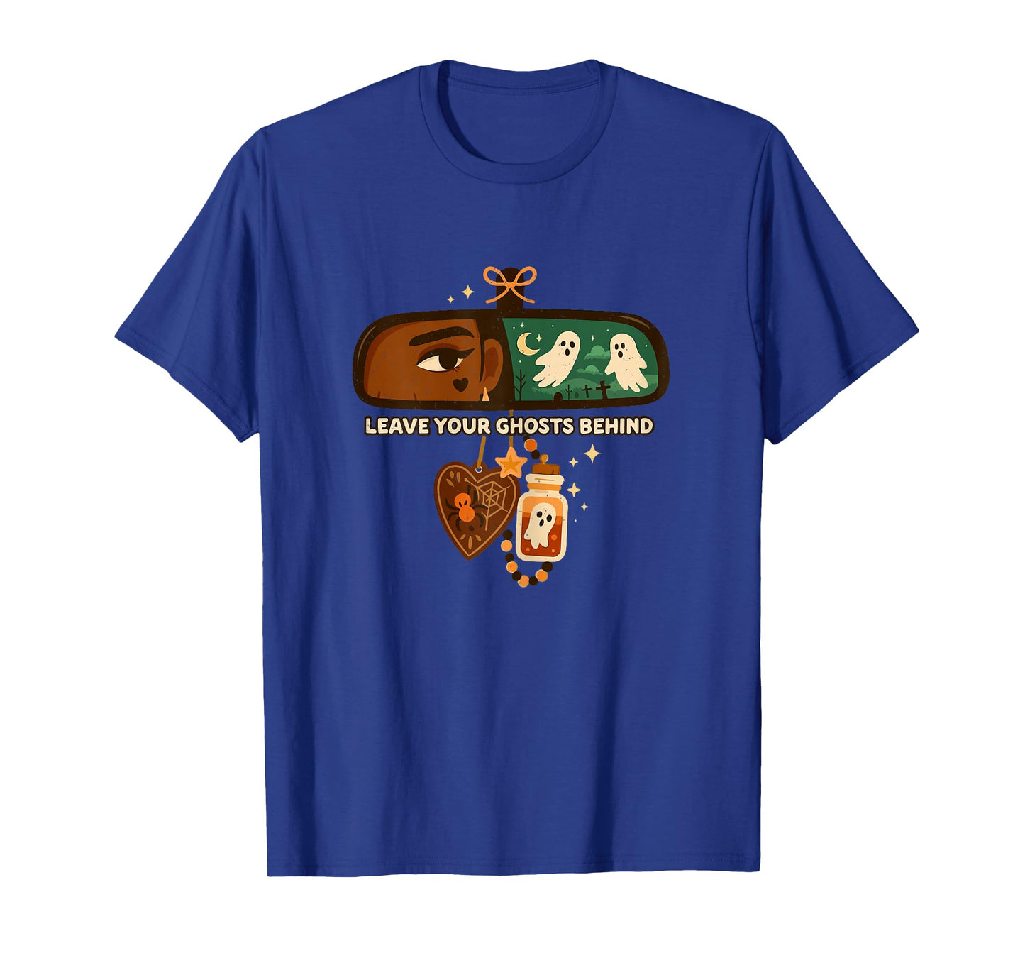 Leave Your Ghosts Behind Halloween Funny Spooky Season T-Shirt