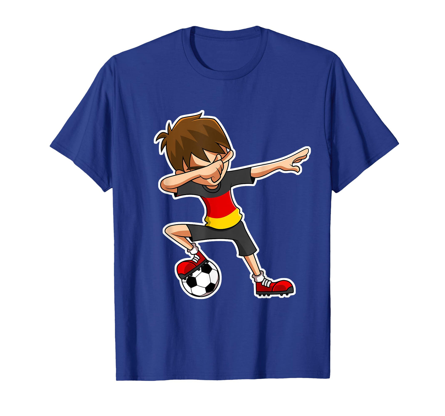 Dabbing Soccer Boy Germany Jersey T-Shirt, German Kids Gift T-Shirt