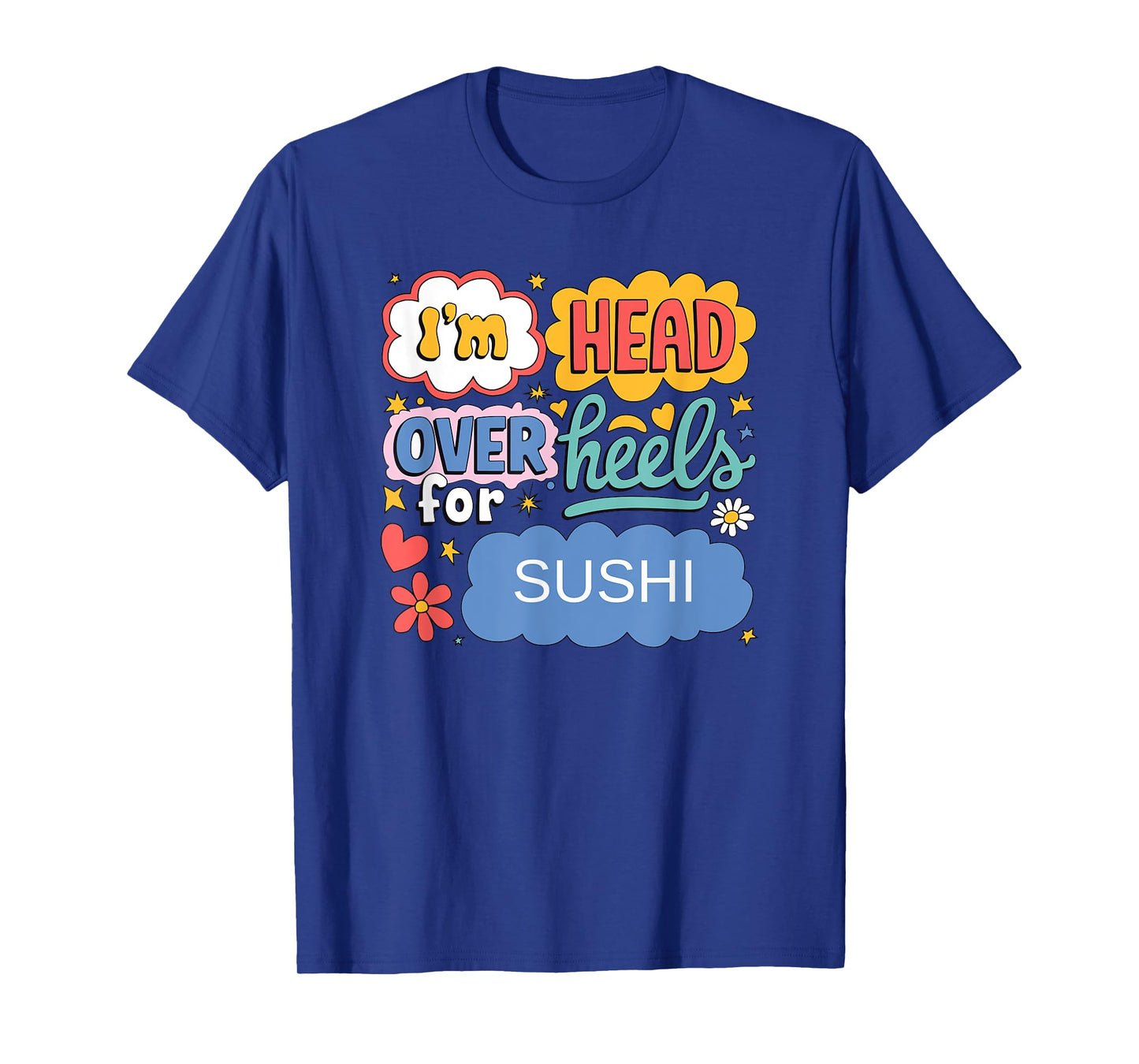Funny Sushi Aesthetic Retro Pop Art for Japanese Food Lovers T-Shirt