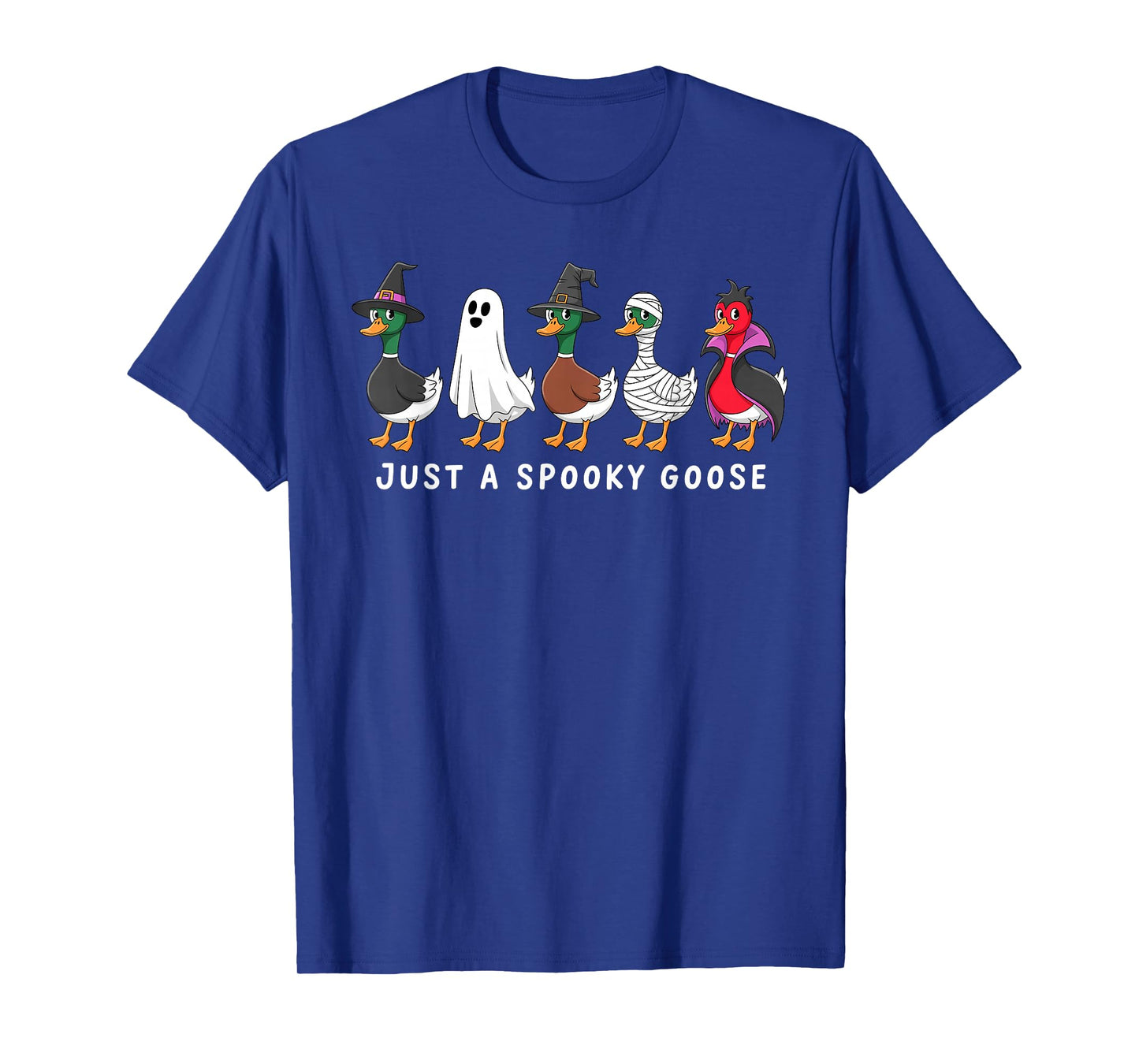 Just A Spooky Goose Halloween Silly Goose Funny Halloween T-Shirt