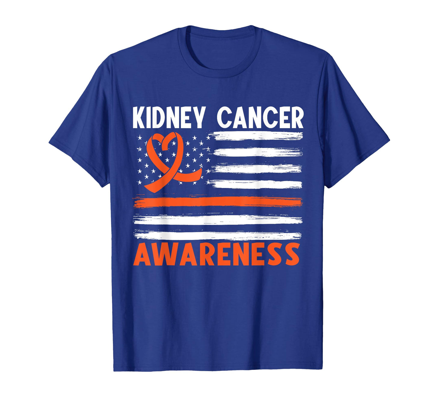 American Flag Kidney Cancer Awareness T-Shirt