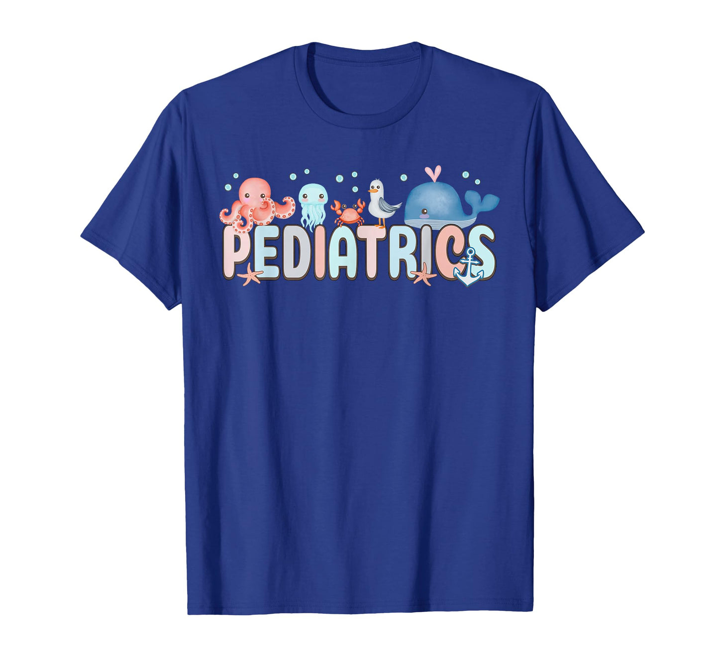 Summer Sea Animal Pediatrics Nurse PEDS RN Pediatrician T-Shirt