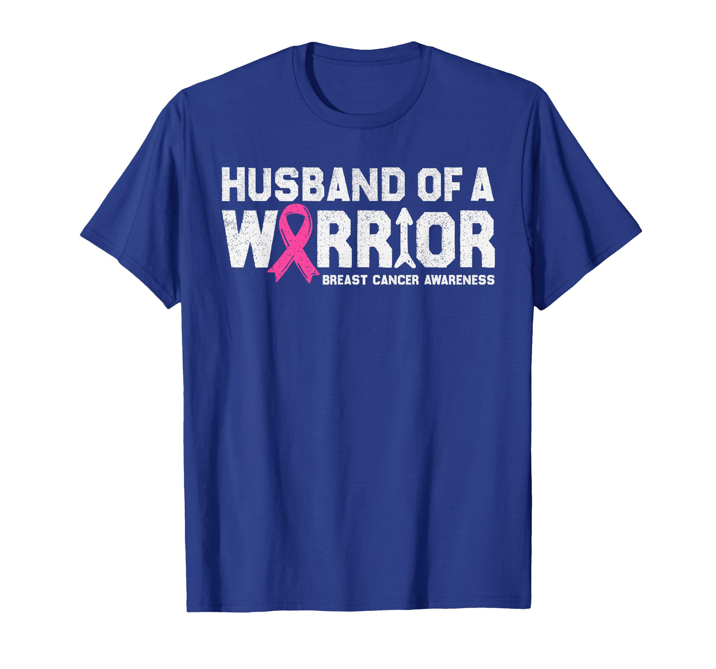 Husband of a Warrior Breast Cancer Awareness Pink Ribbon Men T-Shirt