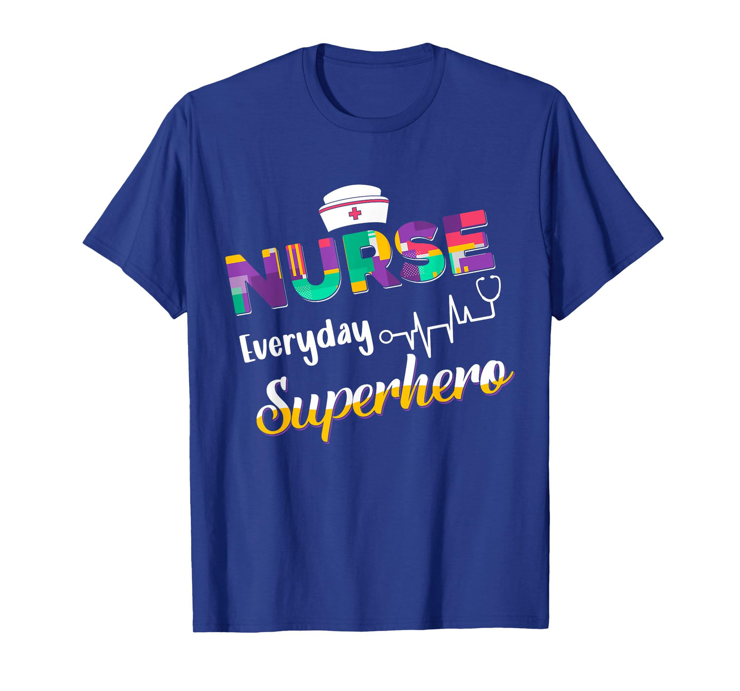 Nurse Everyday Superhero Retro International Nurse Day Funny T-Shirt