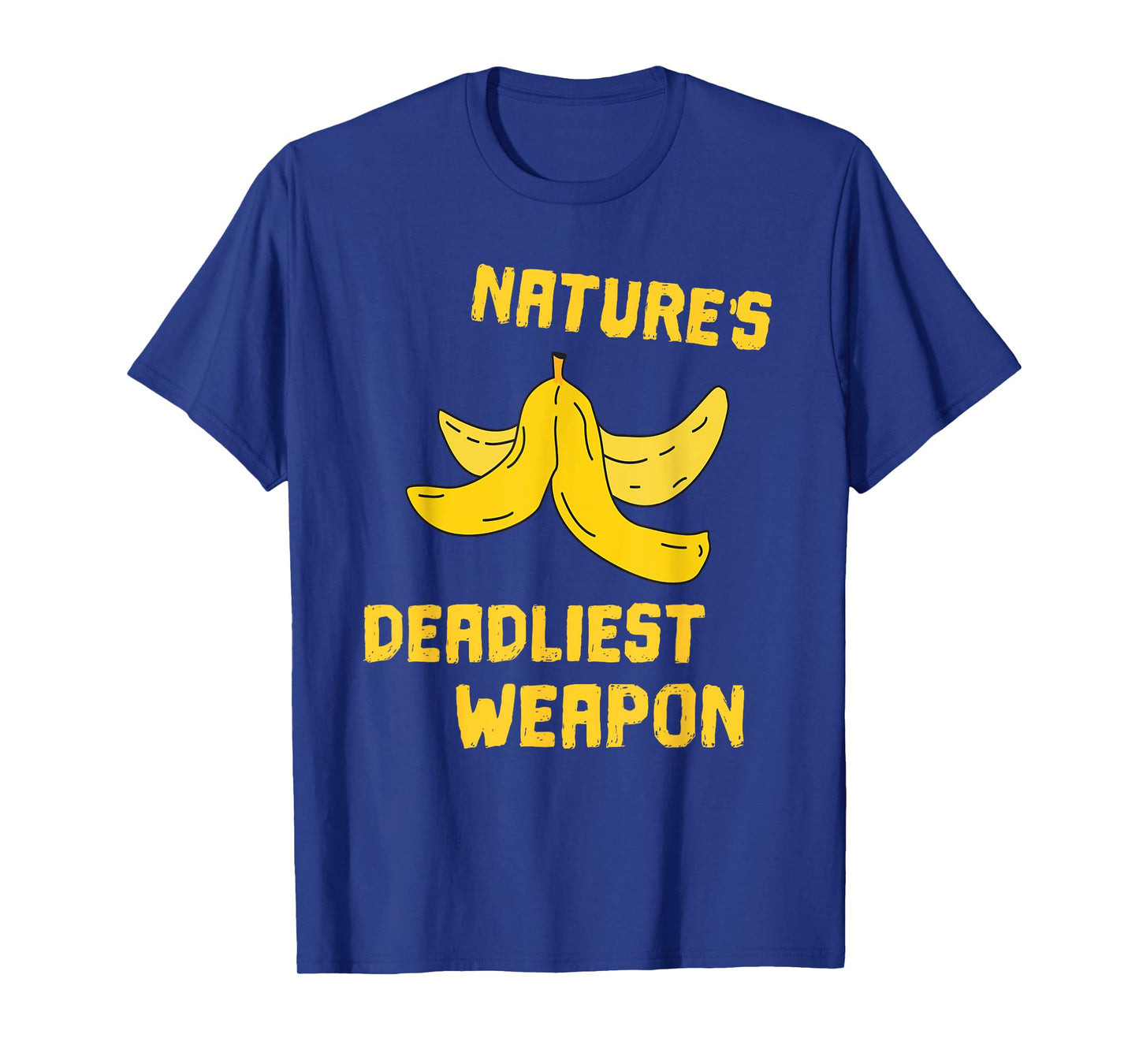 FUNNY NATURES DEADLIEST WEAPON T-SHIRT Banana Fruit Joke T-Shirt