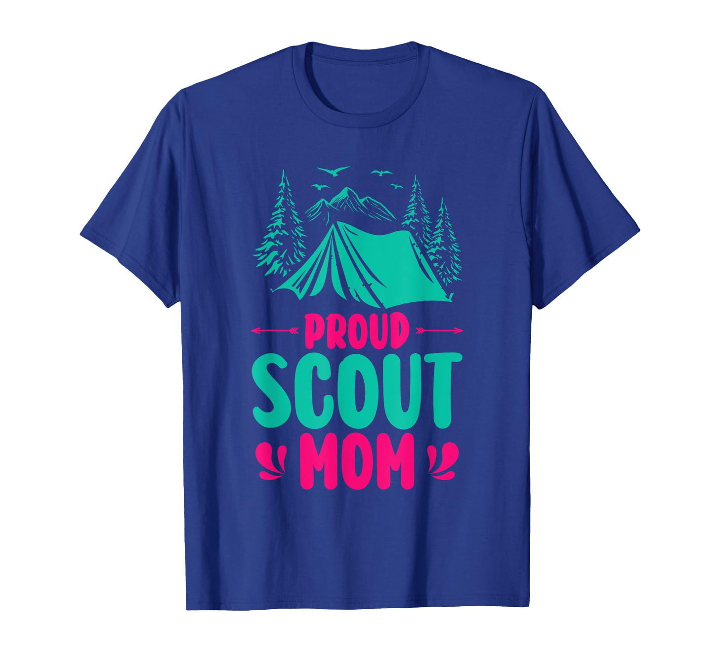 Proud Scout Mom Camping Adventure Outdoor Wildlife Scout T-Shirt