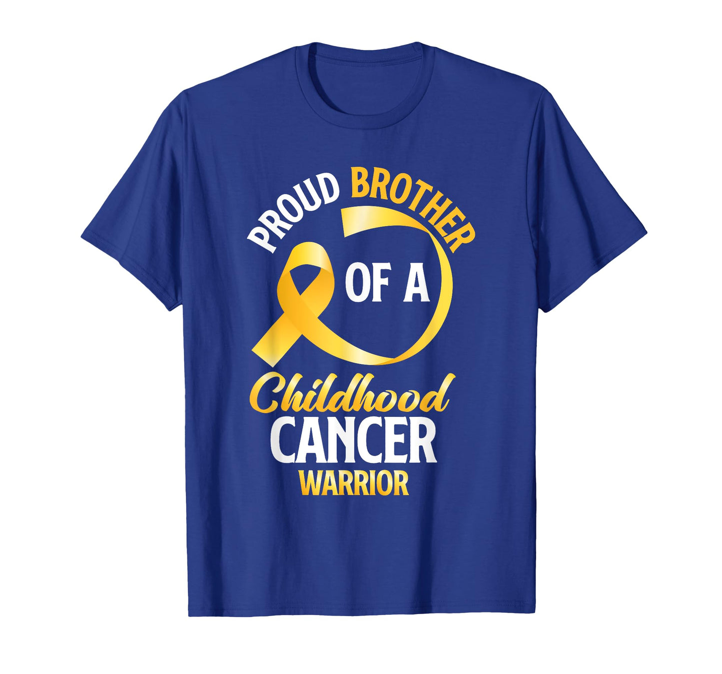 Proud Brother Of A Childhood Cancer Warrior Brother Sister T-Shirt