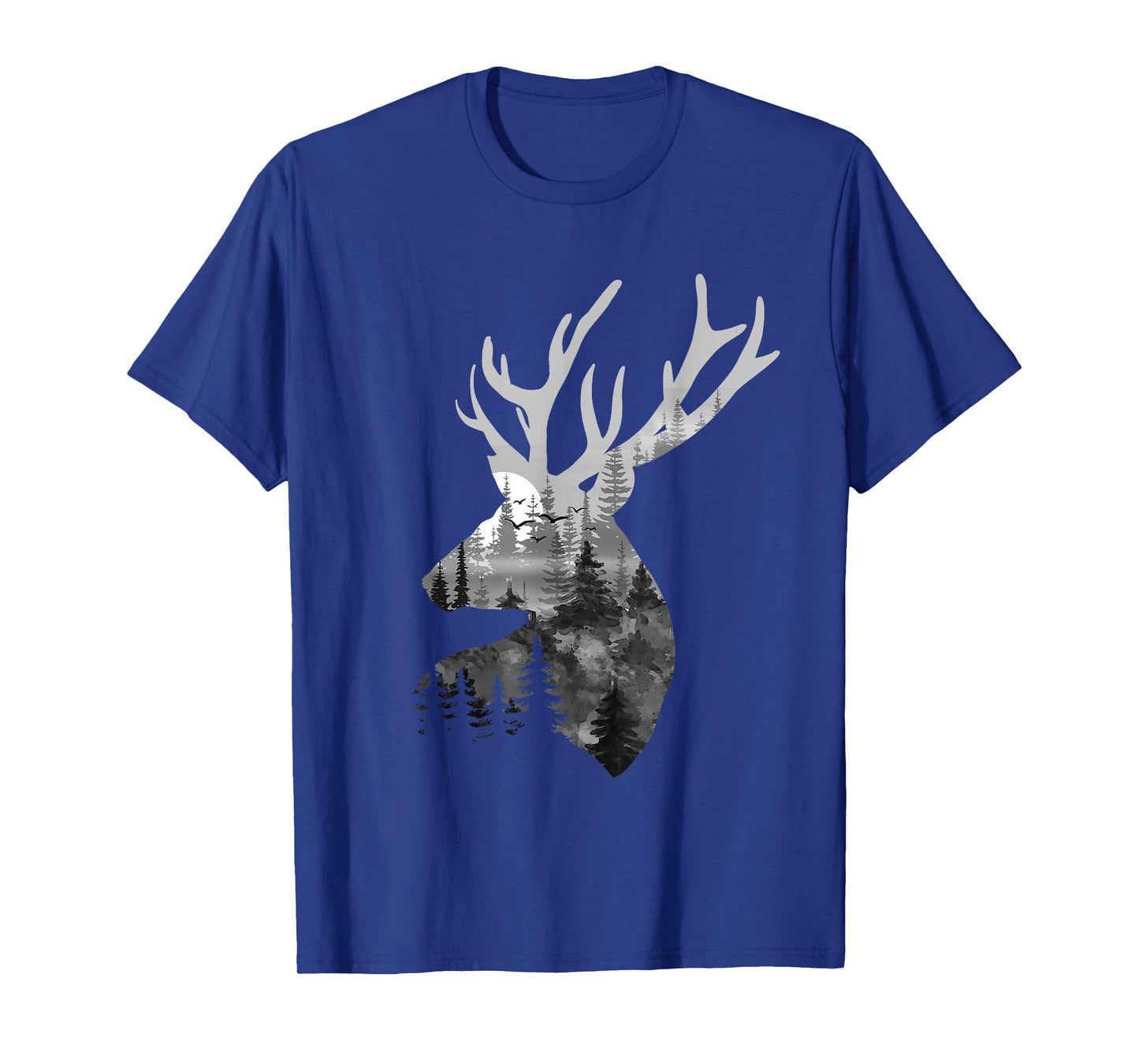 Silhouette Buck Deer Artwork - Forest Wildlife Animal Lover T-Shirt