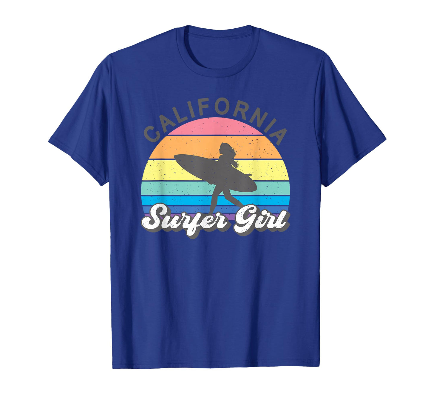 Surfer Girl California Surfing Surf Beach Women Cute Summer T-Shirt