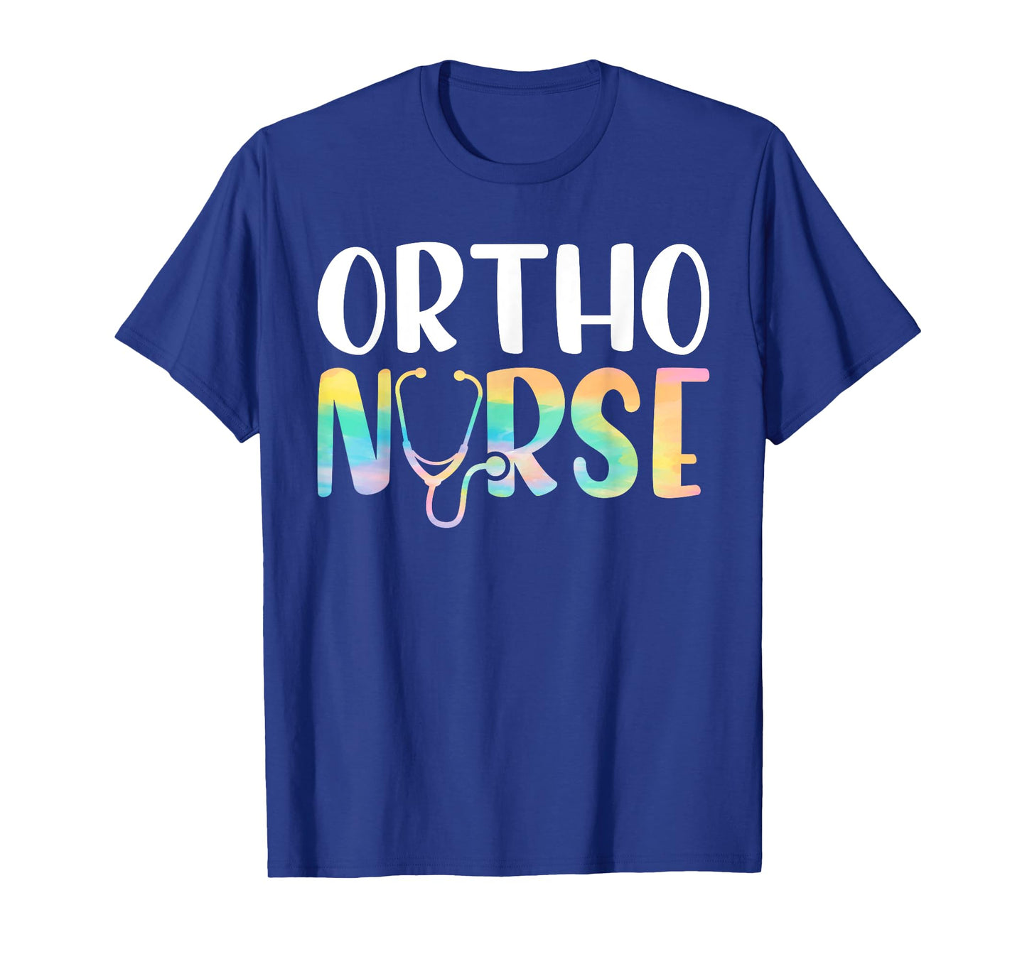 Ortho Nurse Tie Dye Stethoscope Nurse Squad Appreciation T-Shirt