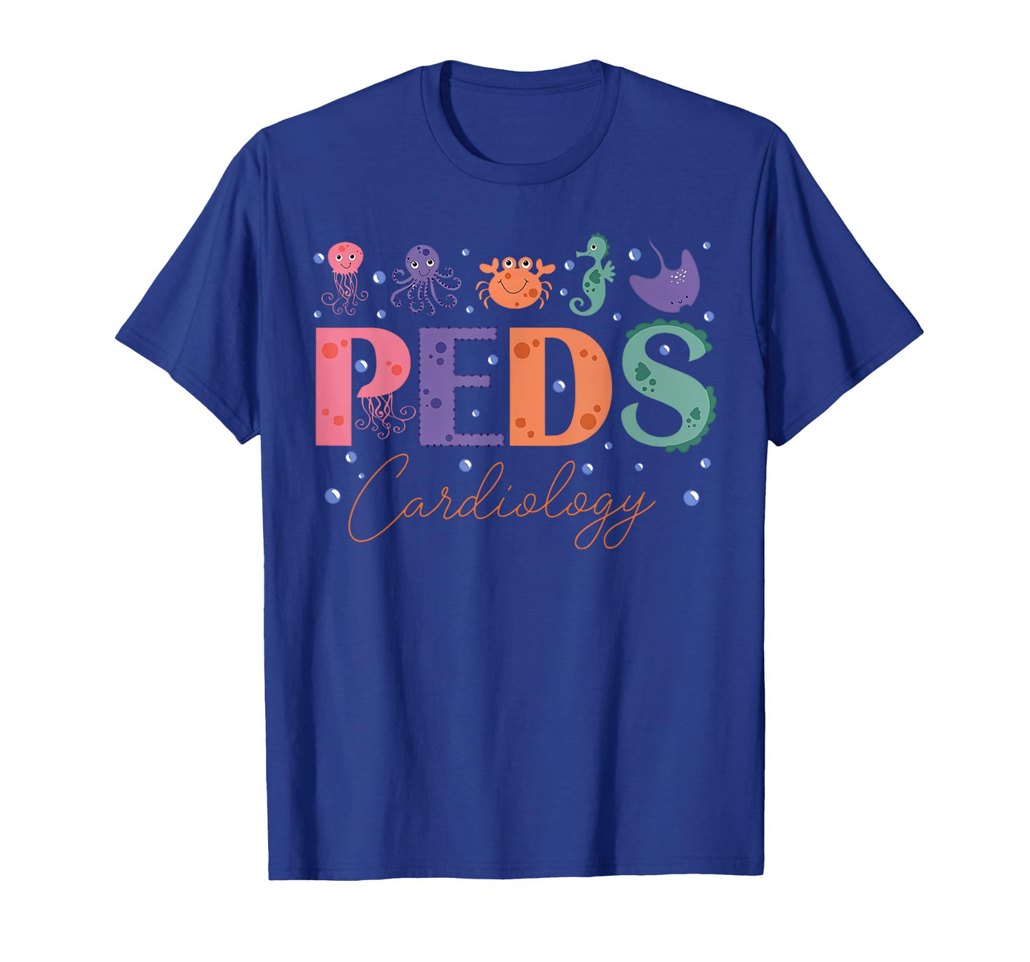 PEDS Cardiology Sea Animal Pediatric Cardiac PEDS CVICU T-Shirt