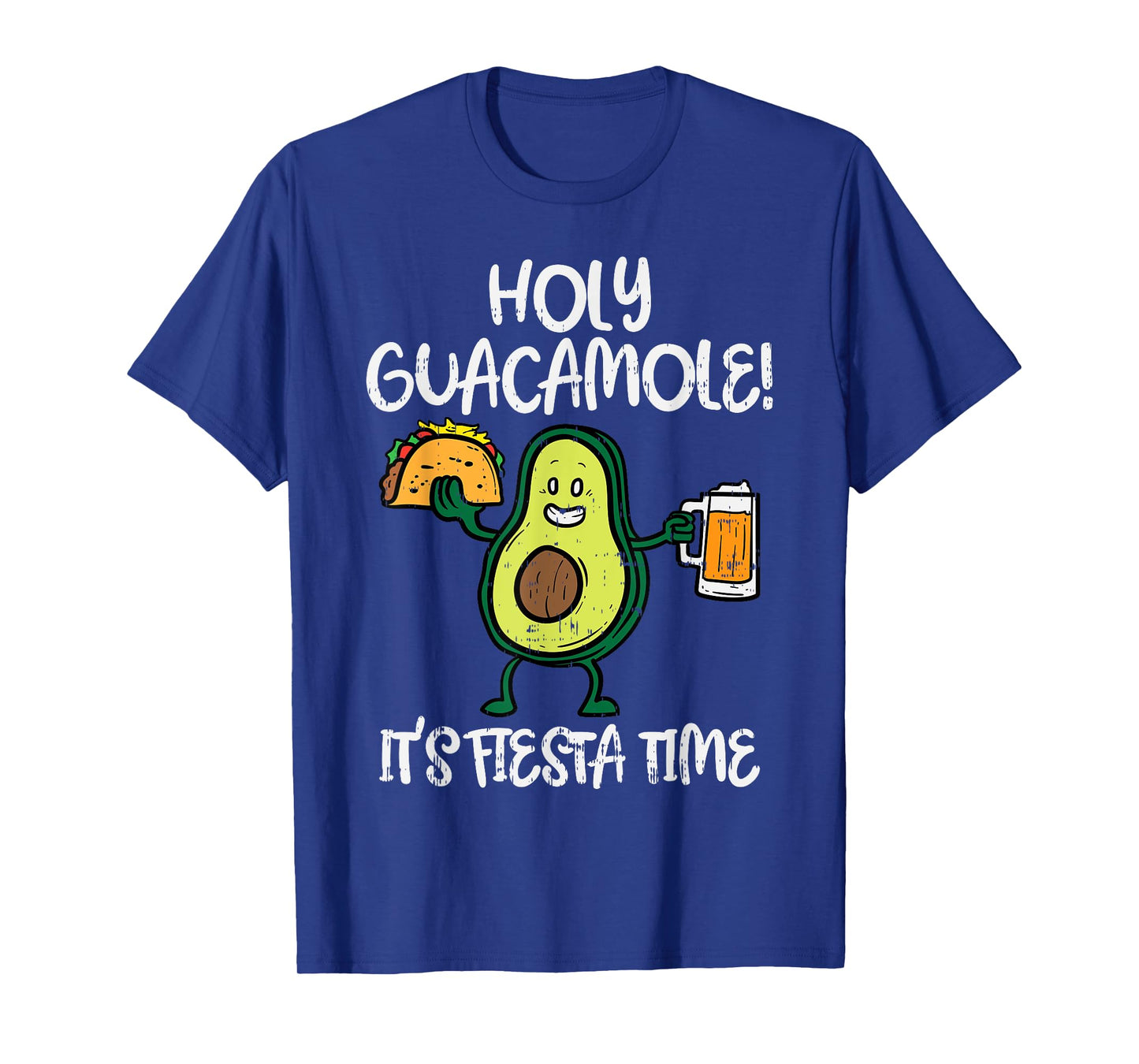 Holy Guacamole Fiesta Avocado Beer Taco Cinco De Mayo T-Shirt