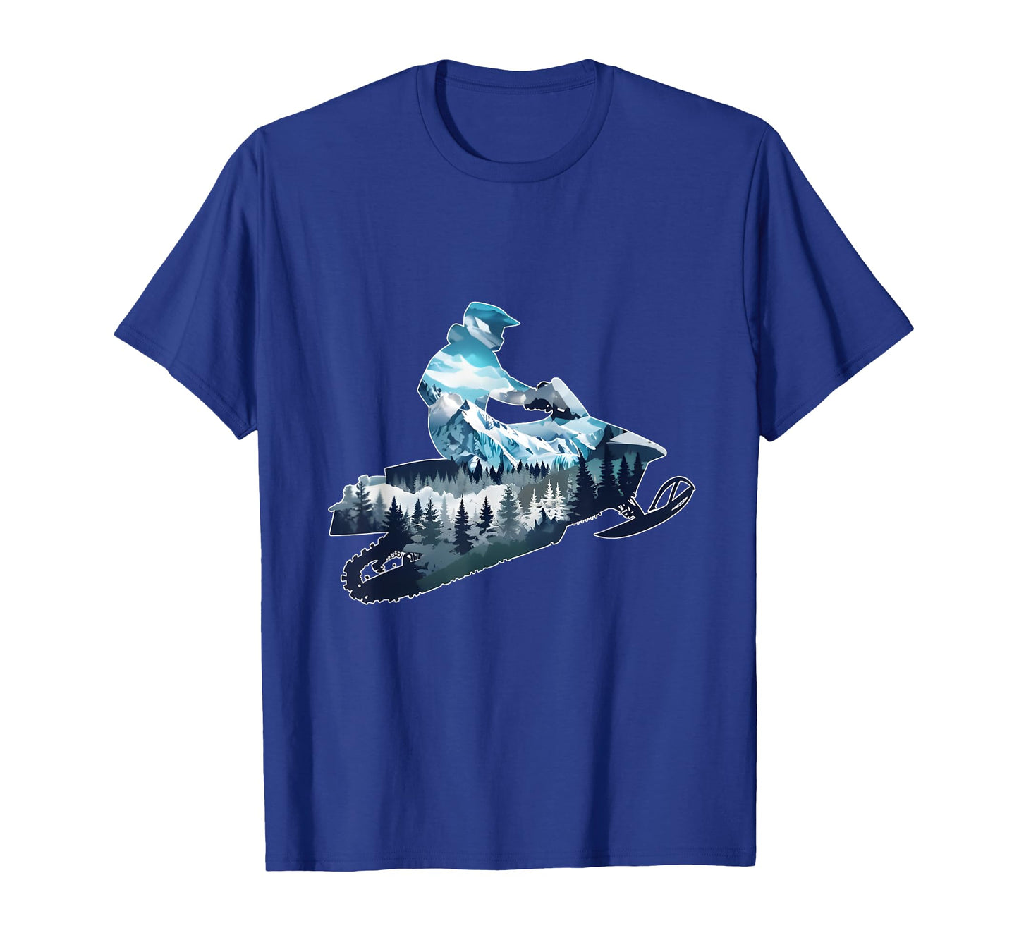 Snowmobile Adventure Silhouette Snowmobile Rider T-Shirt
