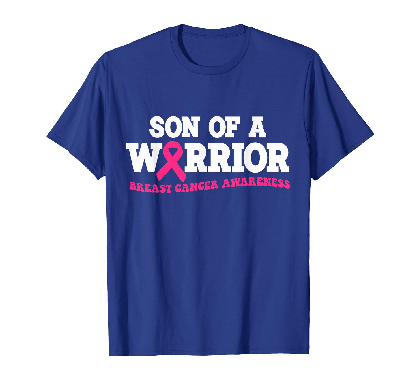 Son of A Warrior Breast Cancer Awareness Pink Ribbon T-Shirt