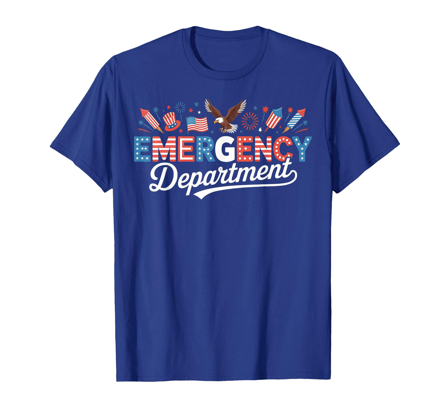 Emergency Department 4th of July USA Emergency Room Nurse T-Shirt