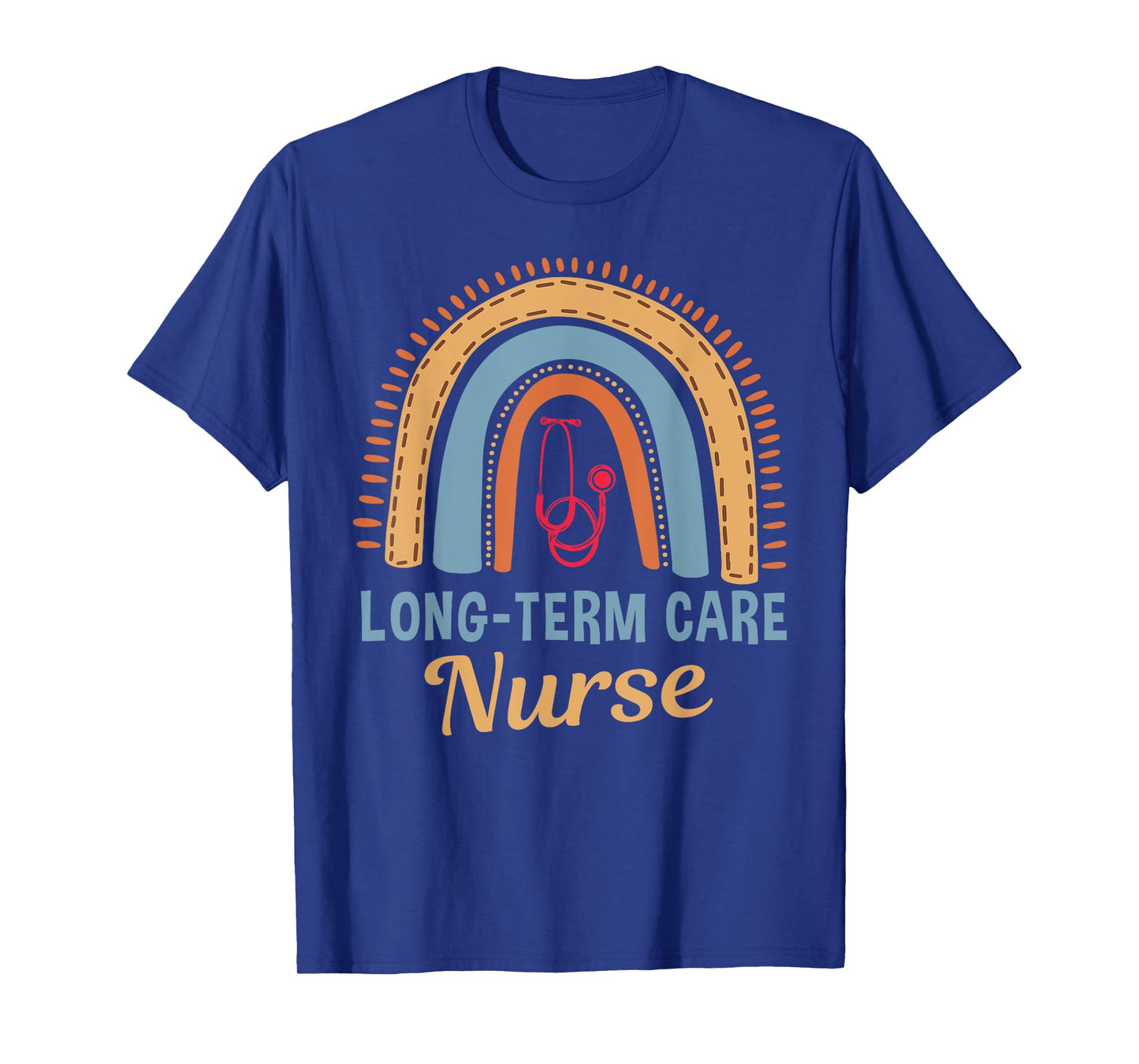Long-Term Care Nurse Rainbow Geriatric Nurse Elderly Nursing T-Shirt