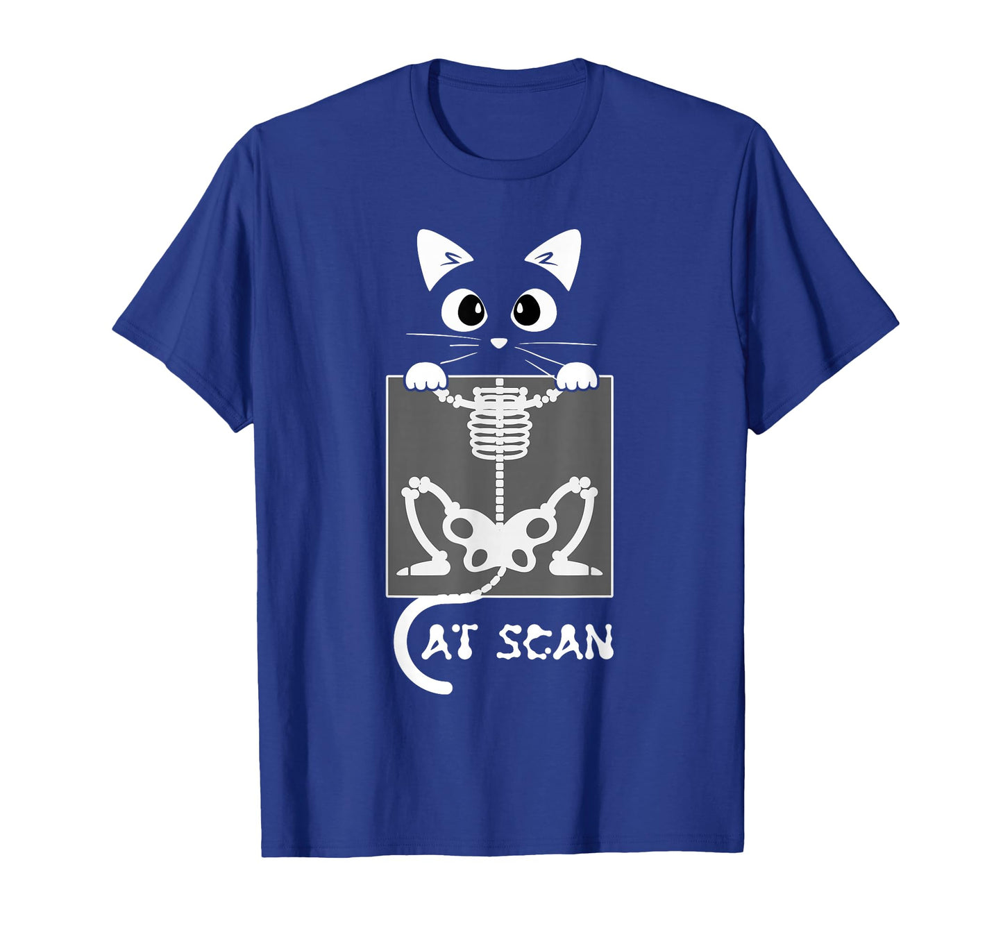 Skeleton Cat Scan Ct Scaning Funny X Ray Pun Meme Rad Tech T-Shirt