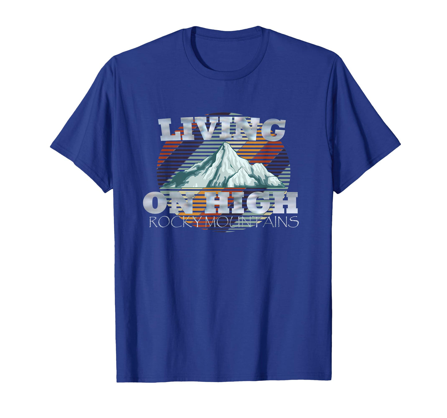 Vintage Living On High Rocky Mountains T-Shirt